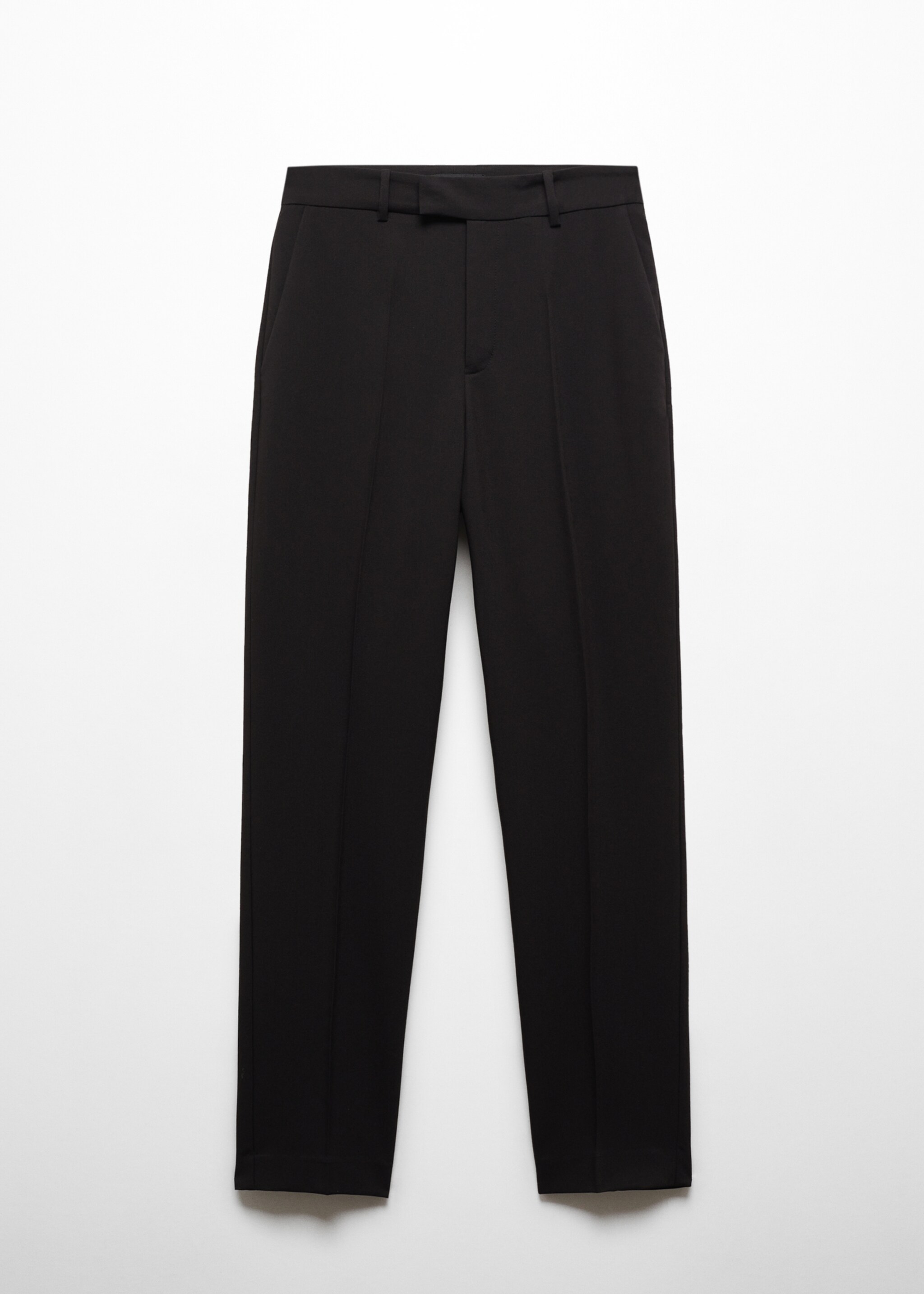 Straight suit trousers - Article without model, Black. Ref: 67060666-00.