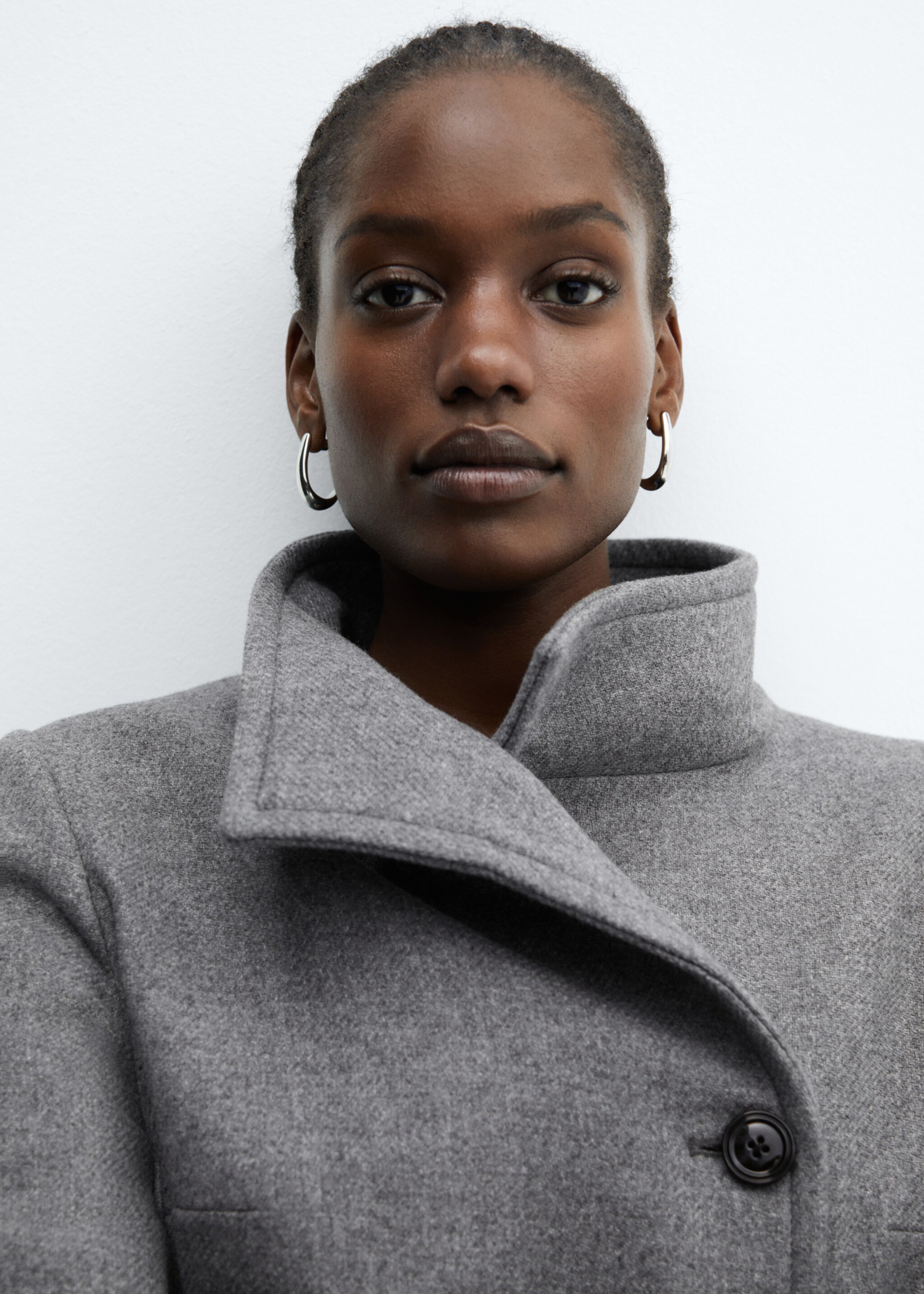 Manteco wool coat with belt - Details of the article 4