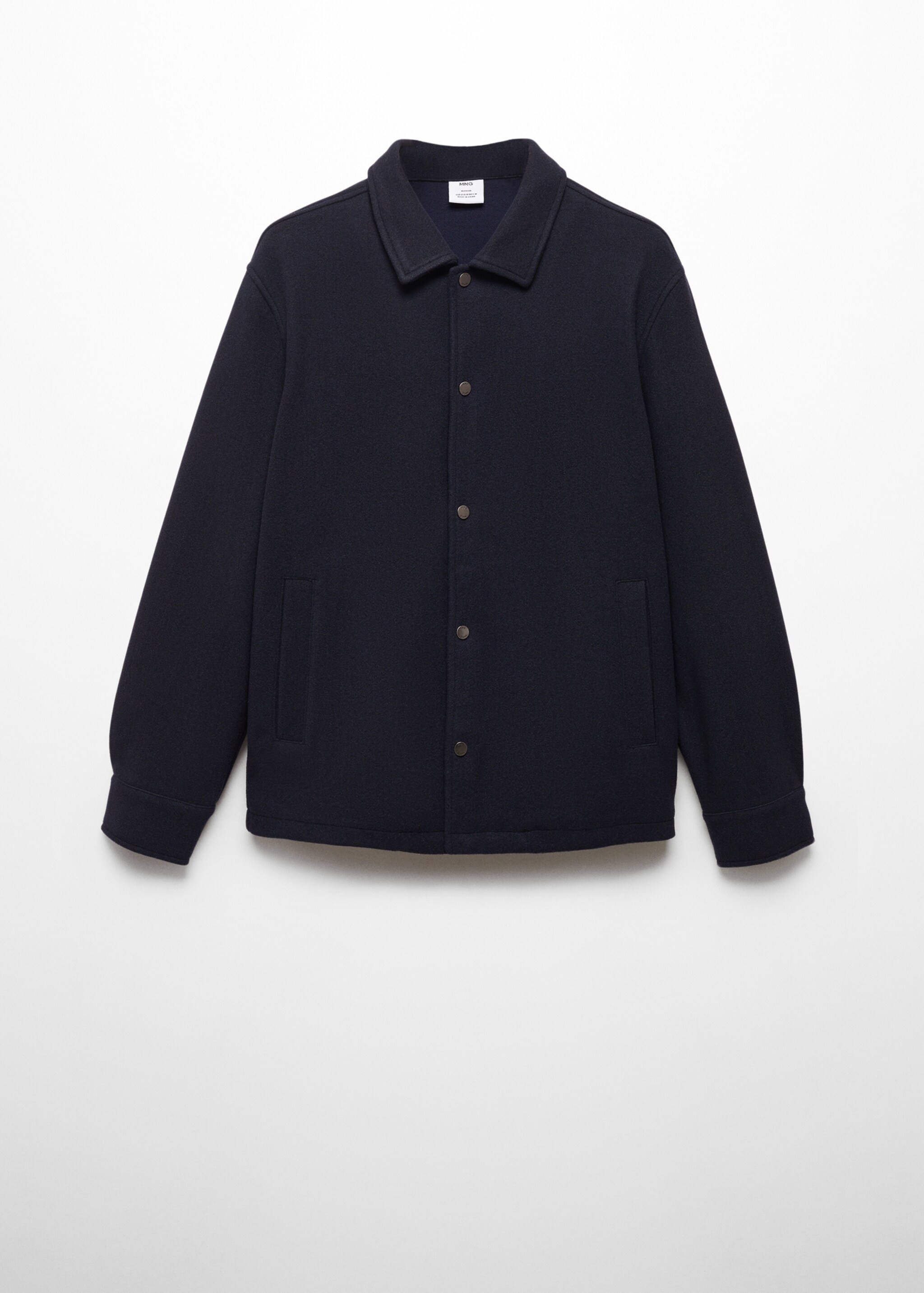 Overshirt mit Druckknöpfen - Artikel ohne Model, Dunkles Marineblau. Ref: 67060678-00.