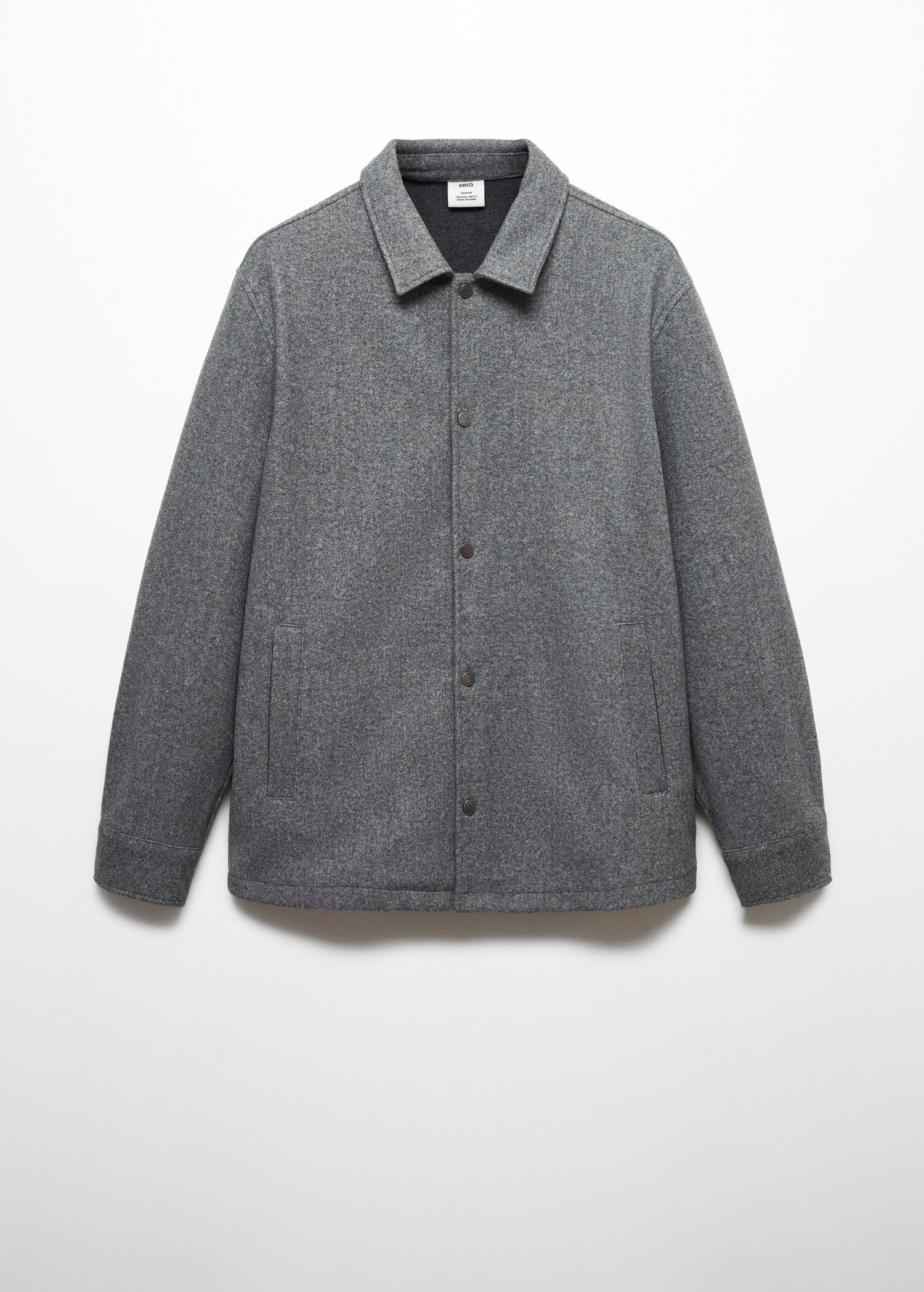 Snap buttons overshirt - Article without model
