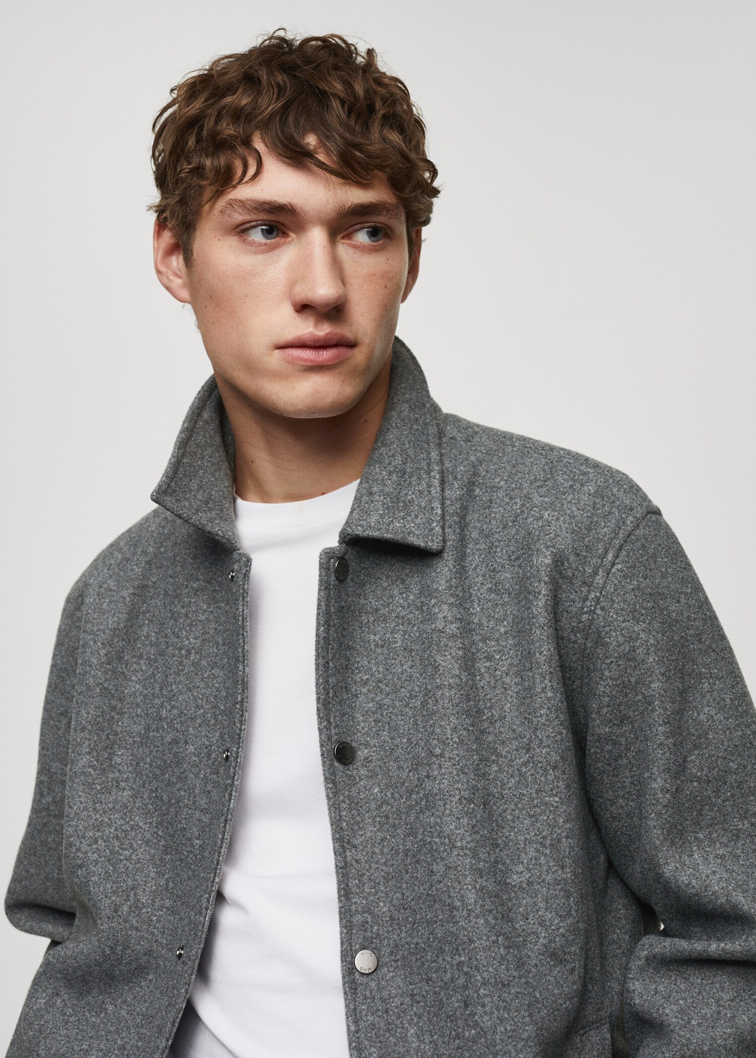 Snap buttons overshirt - Details of the article 1