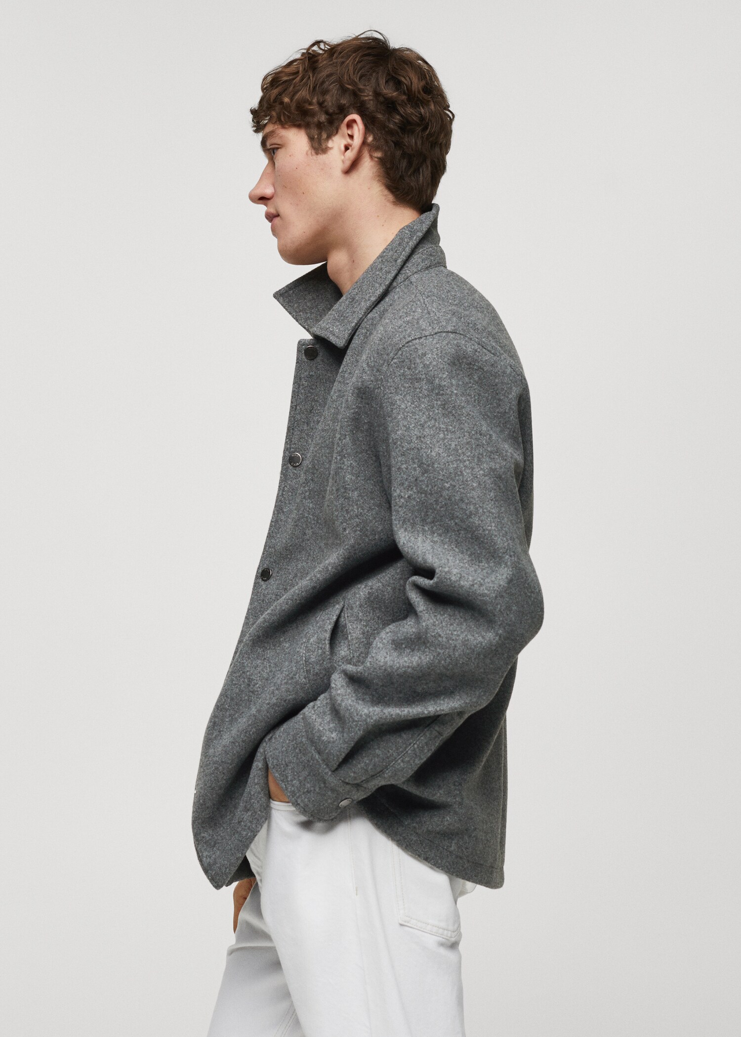 Snap buttons overshirt - Details of the article 2