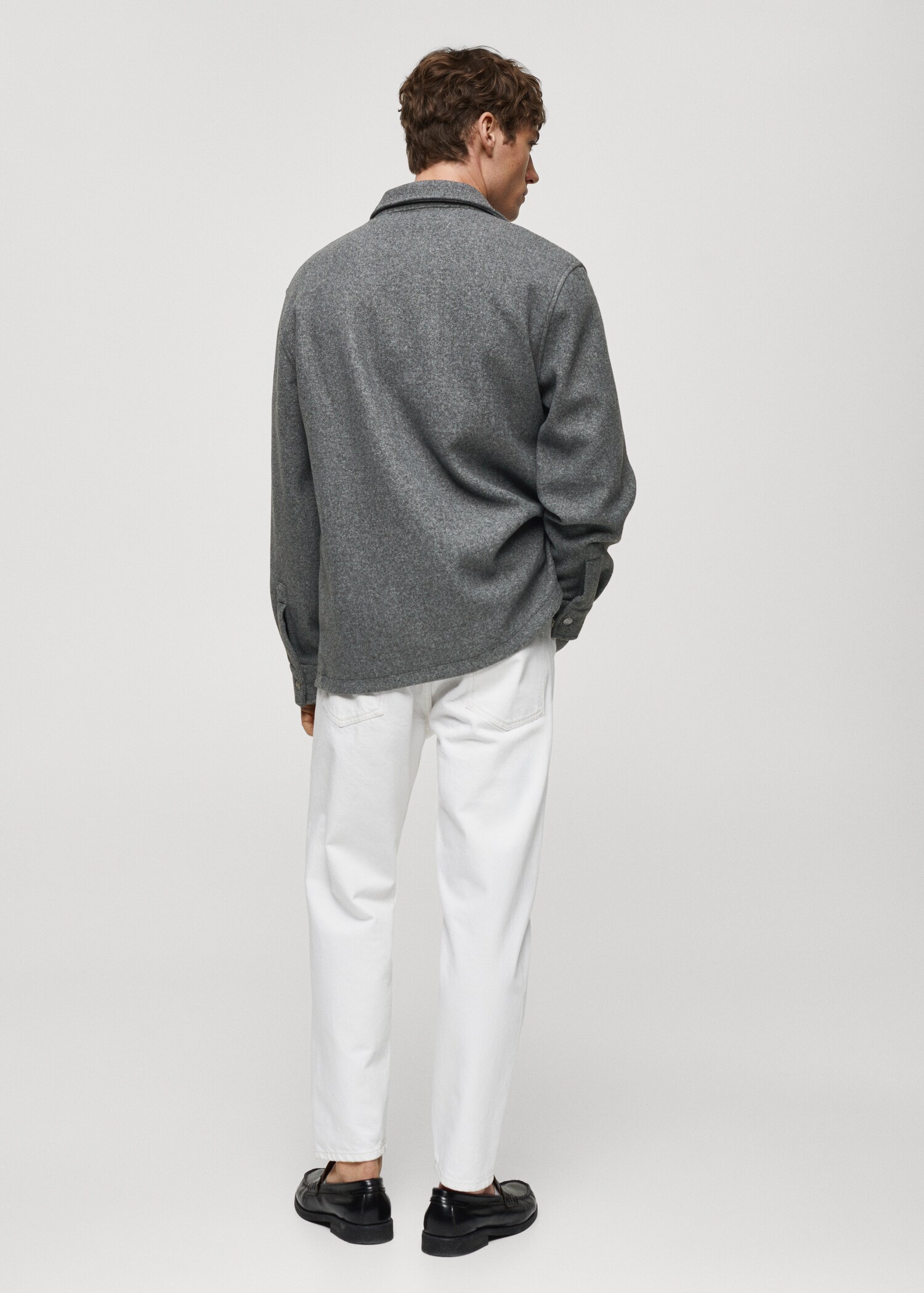 Snap buttons overshirt - Reverse of the article