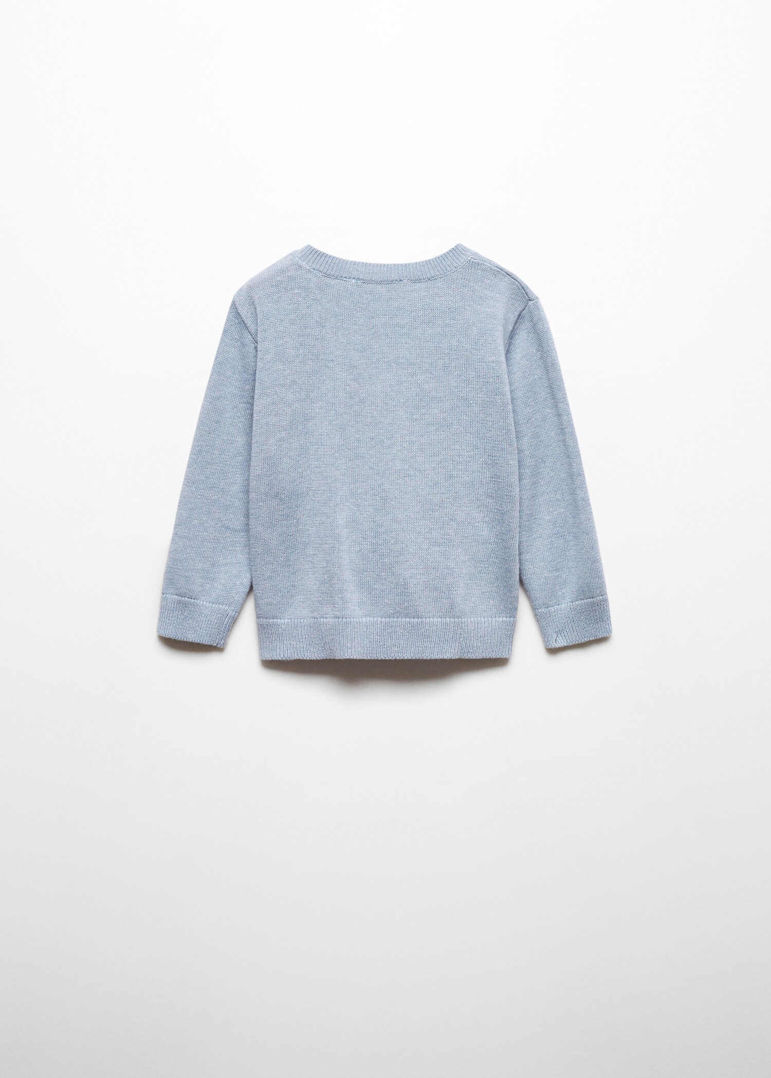 Knit cotton sweater - Reverse of the article