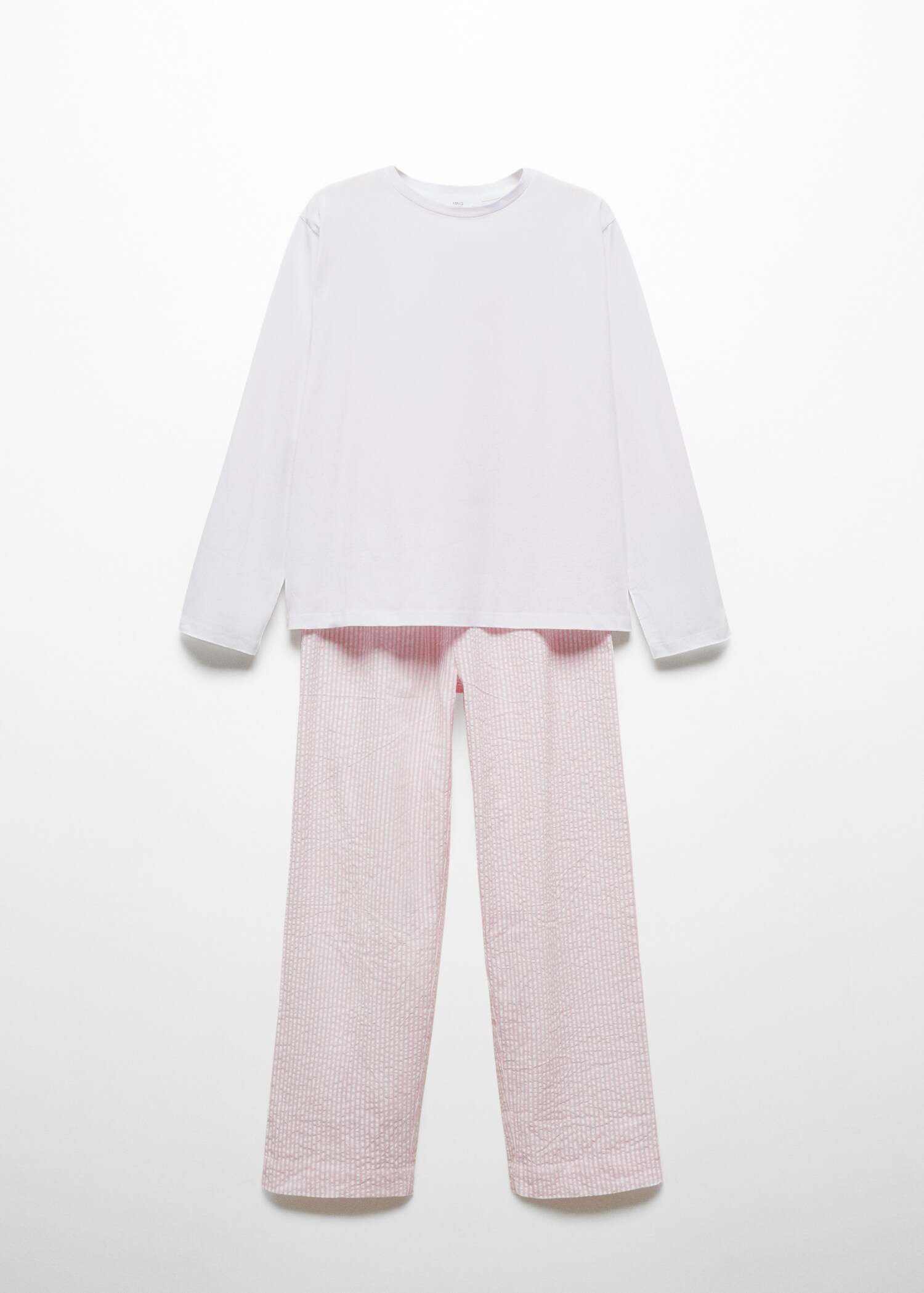 Two-piece striped cotton pyjamas - Article without model