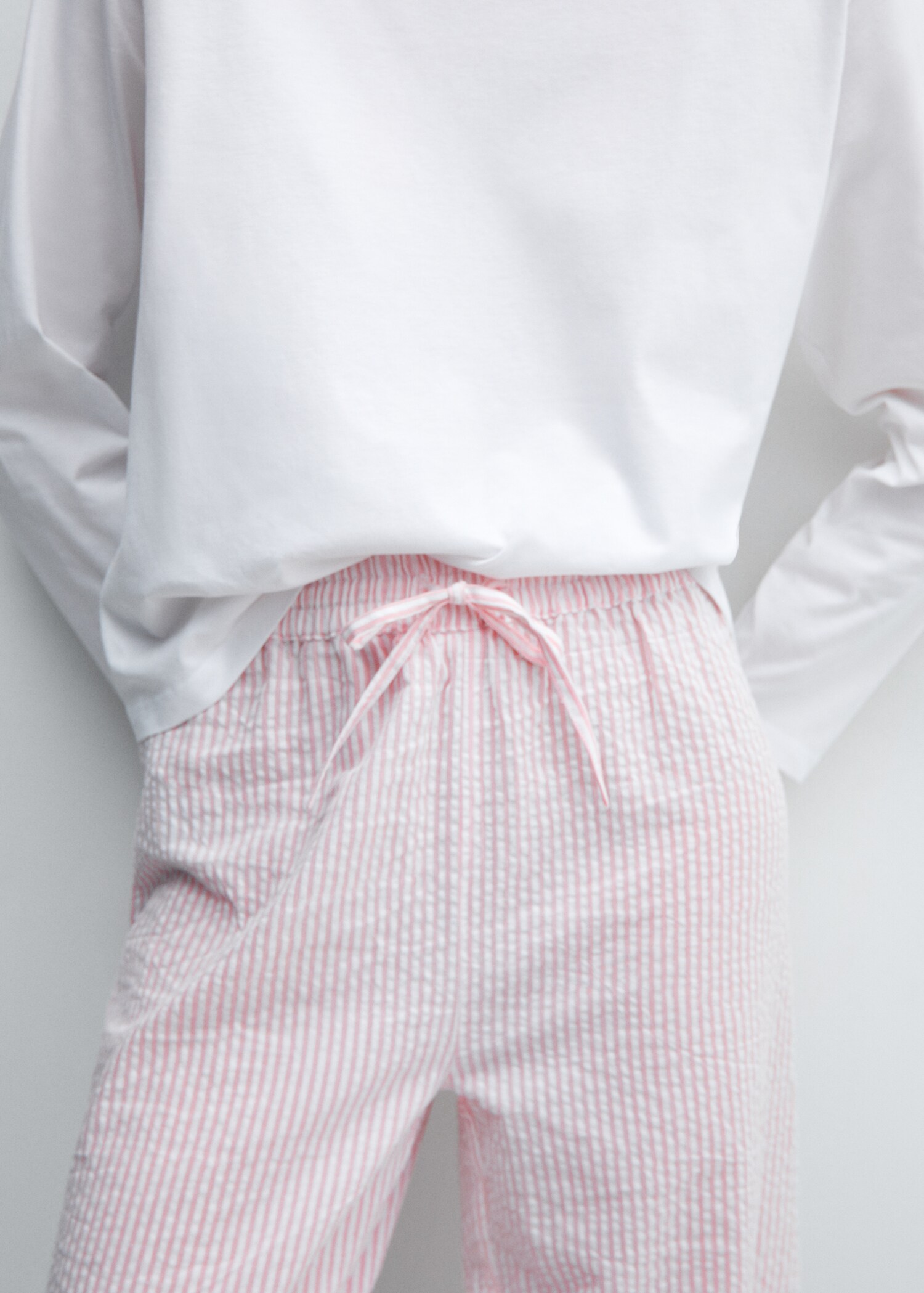 Two-piece striped cotton pyjamas - Details of the article 6