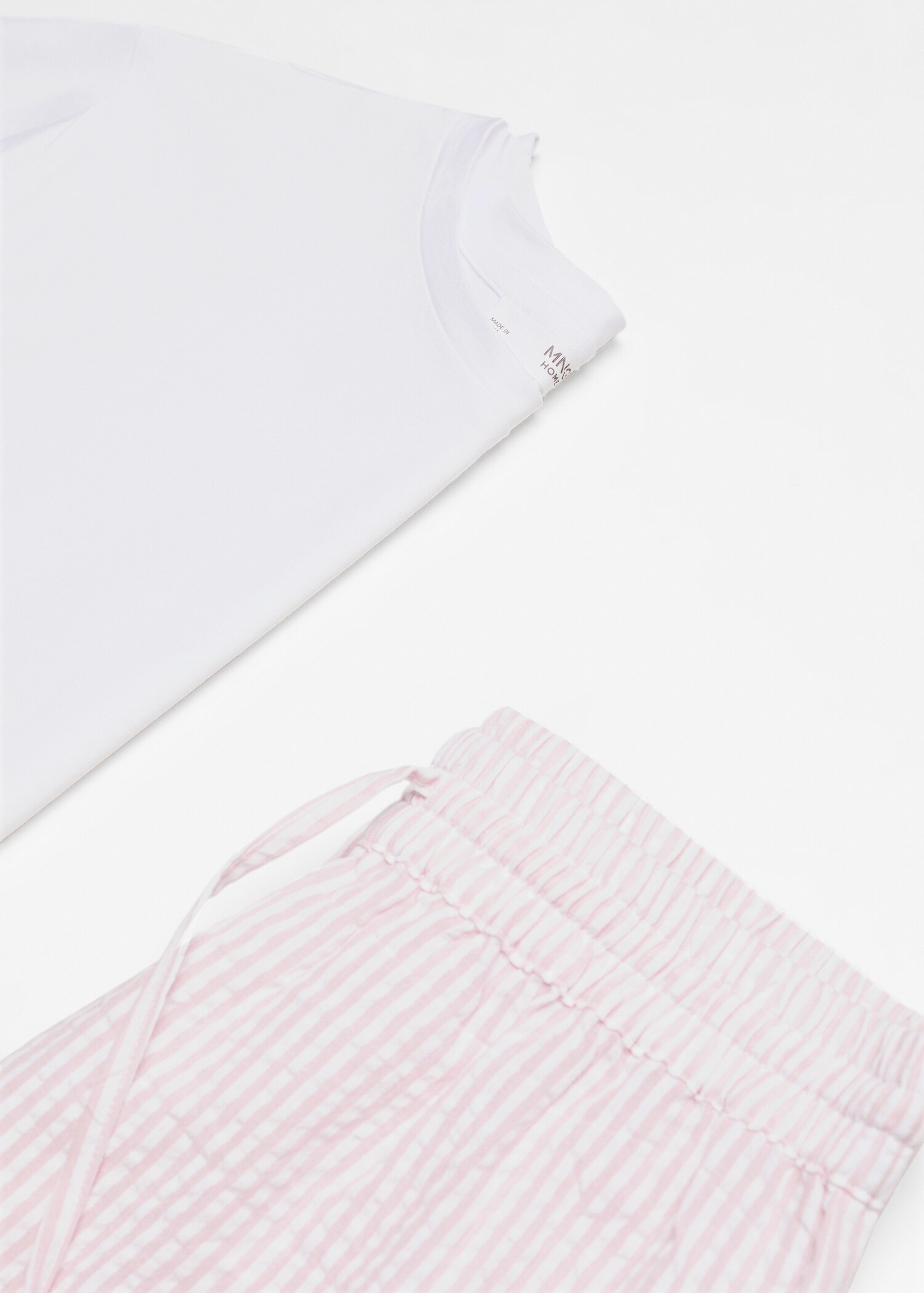 Two-piece striped cotton pyjamas - Details of the article 8