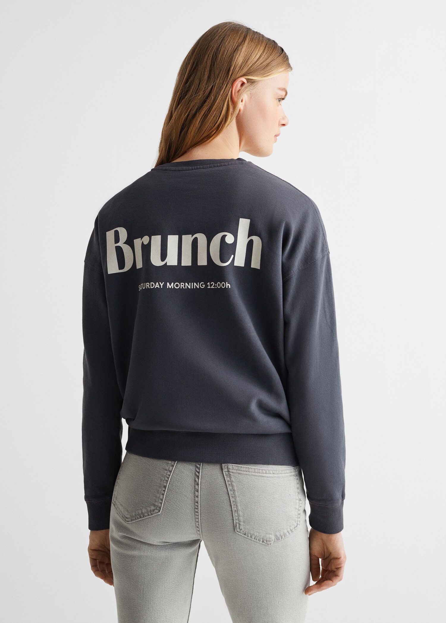 Sudadera mensaje estampado - Reverso del artículo