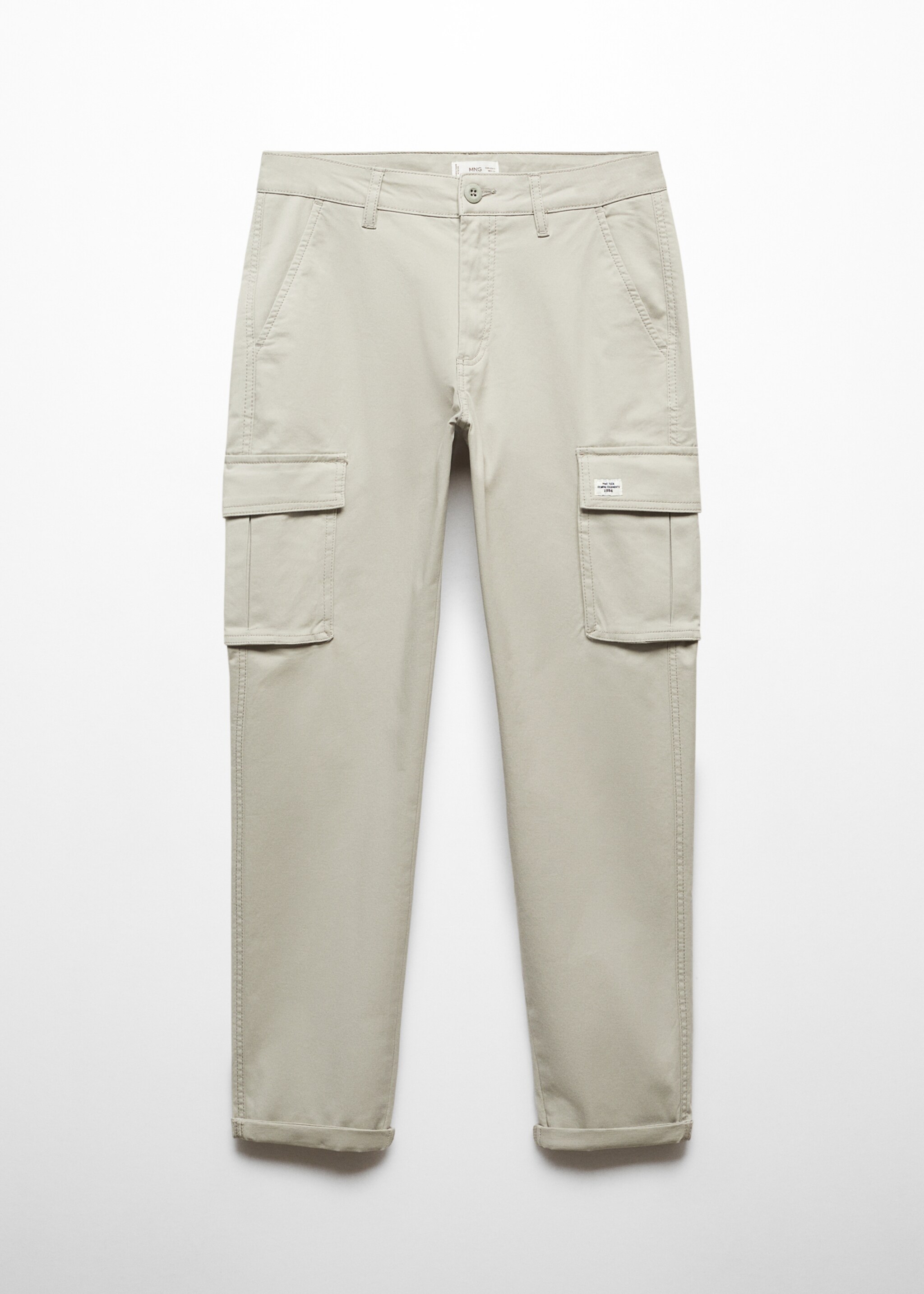 Cotton cargo trousers - Article without model, Pastel Green. Ref: 67062912-00.