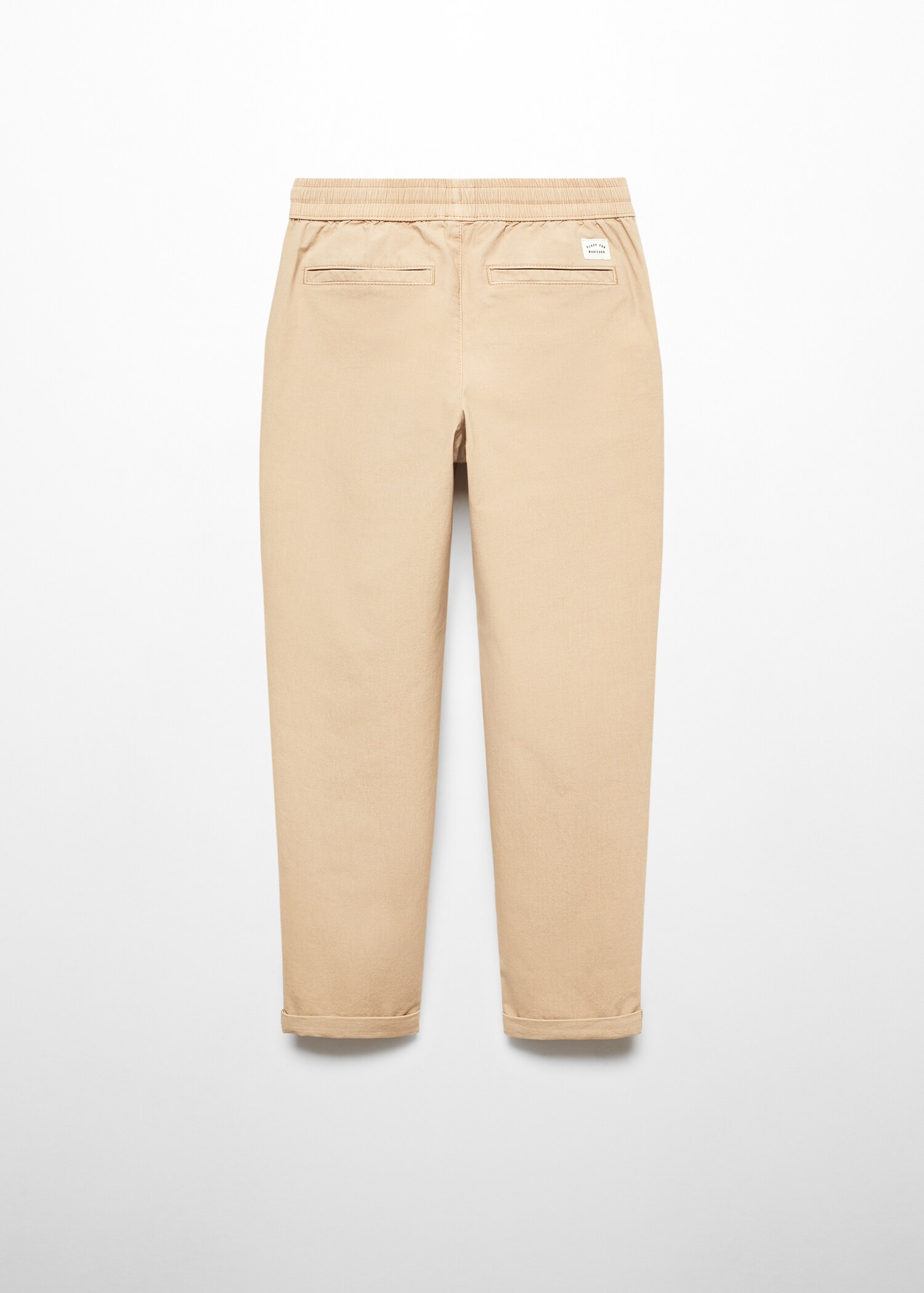 Cotton jogger-style trousers - Reverse of the article