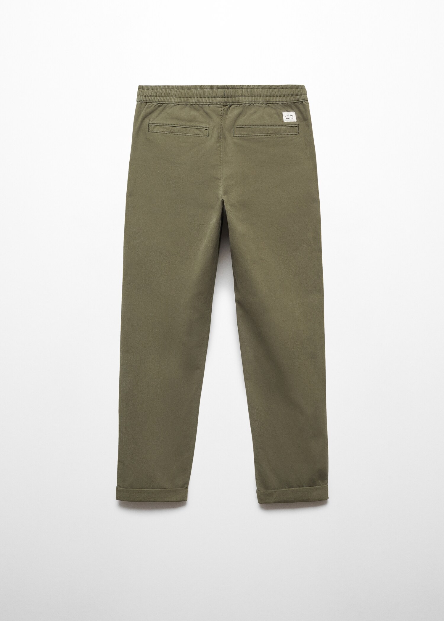 Cotton jogger-style trousers - Reverse of the article