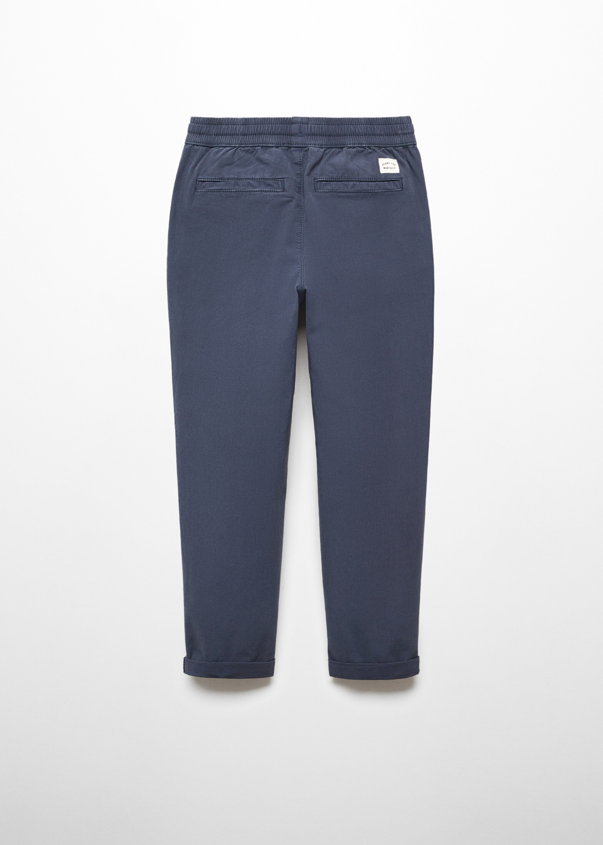 Cotton jogger-style trousers - Reverse of the article