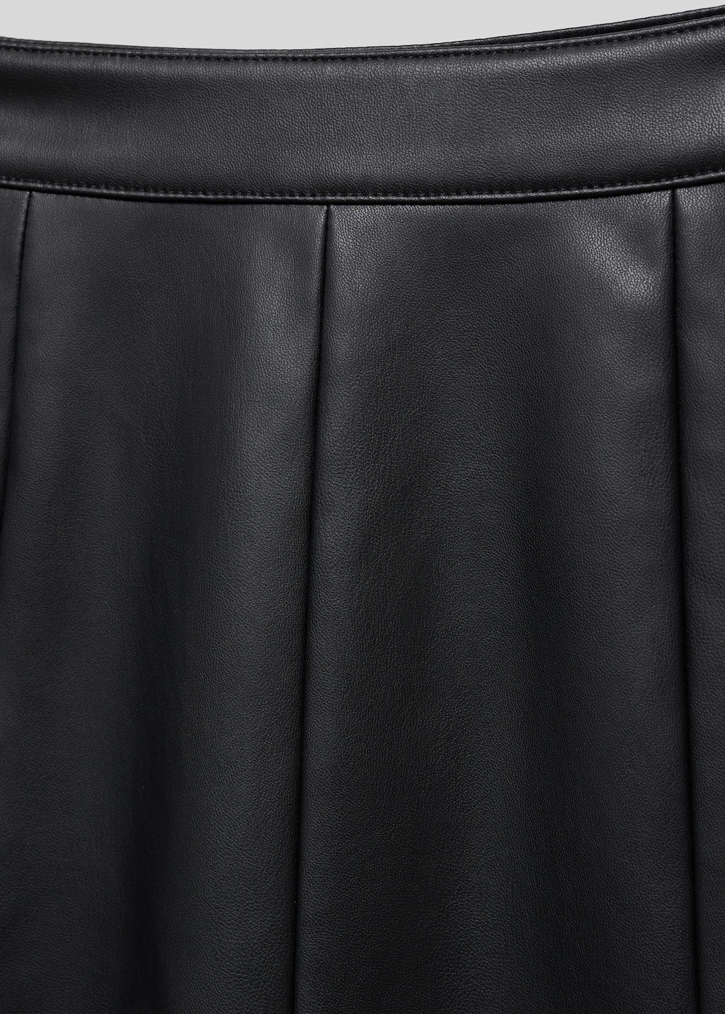 Leather-effect skirt - Teen Girl | MANGO OUTLET USA