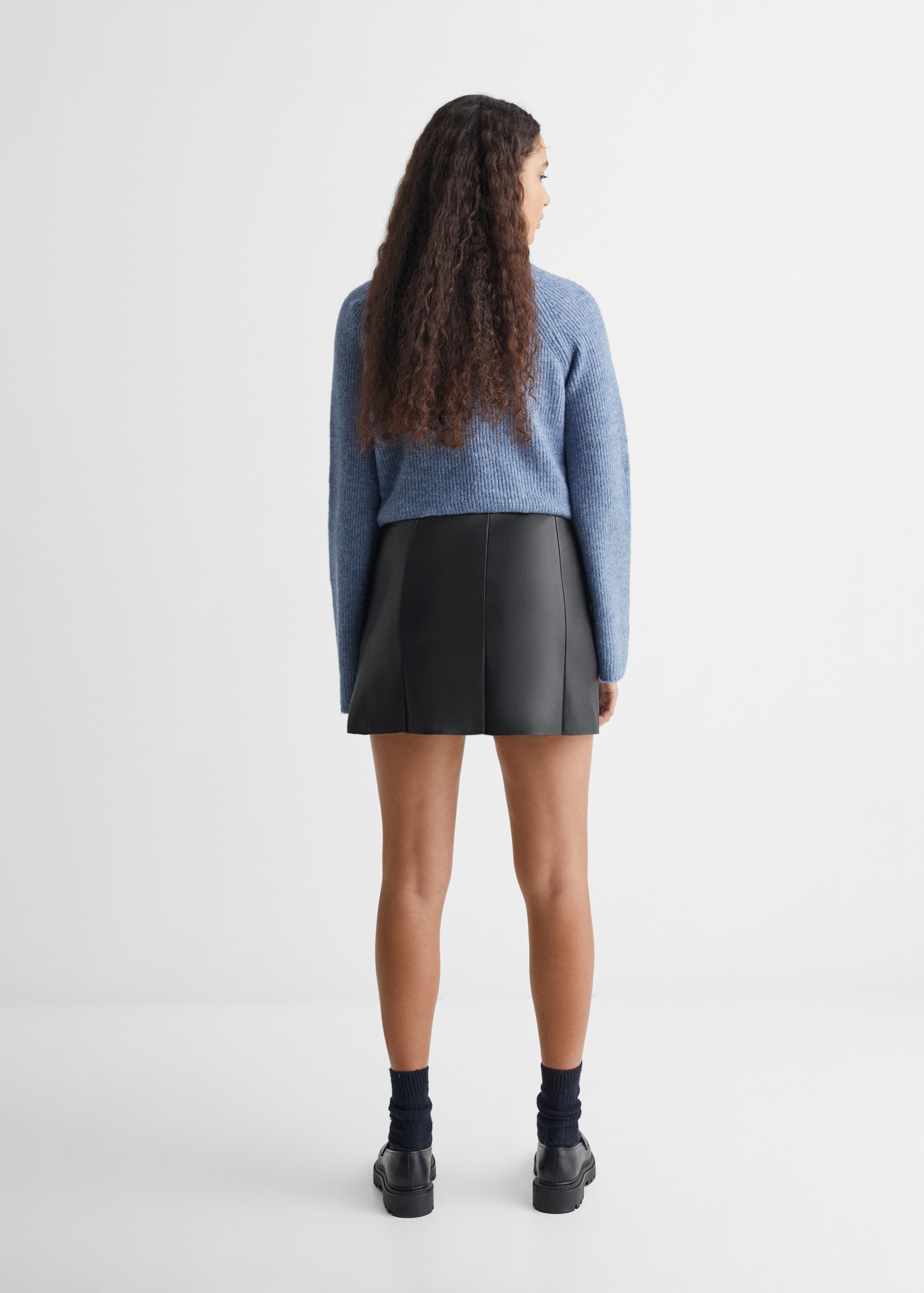 Leather-effect skirt Teenage girl MANGO OUTLET Bulgaria