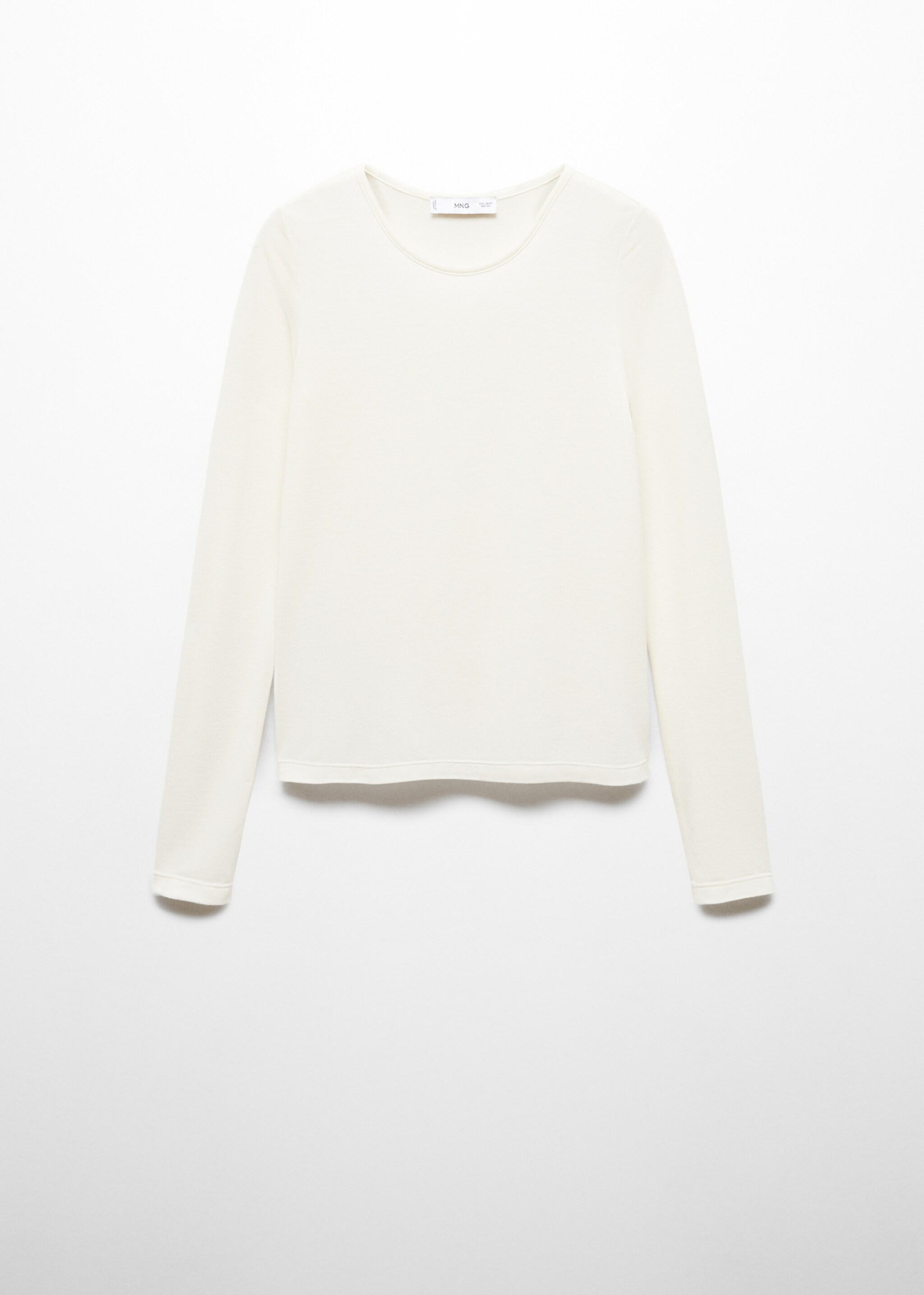 Round-neck knitted t-shirt - Article without model
