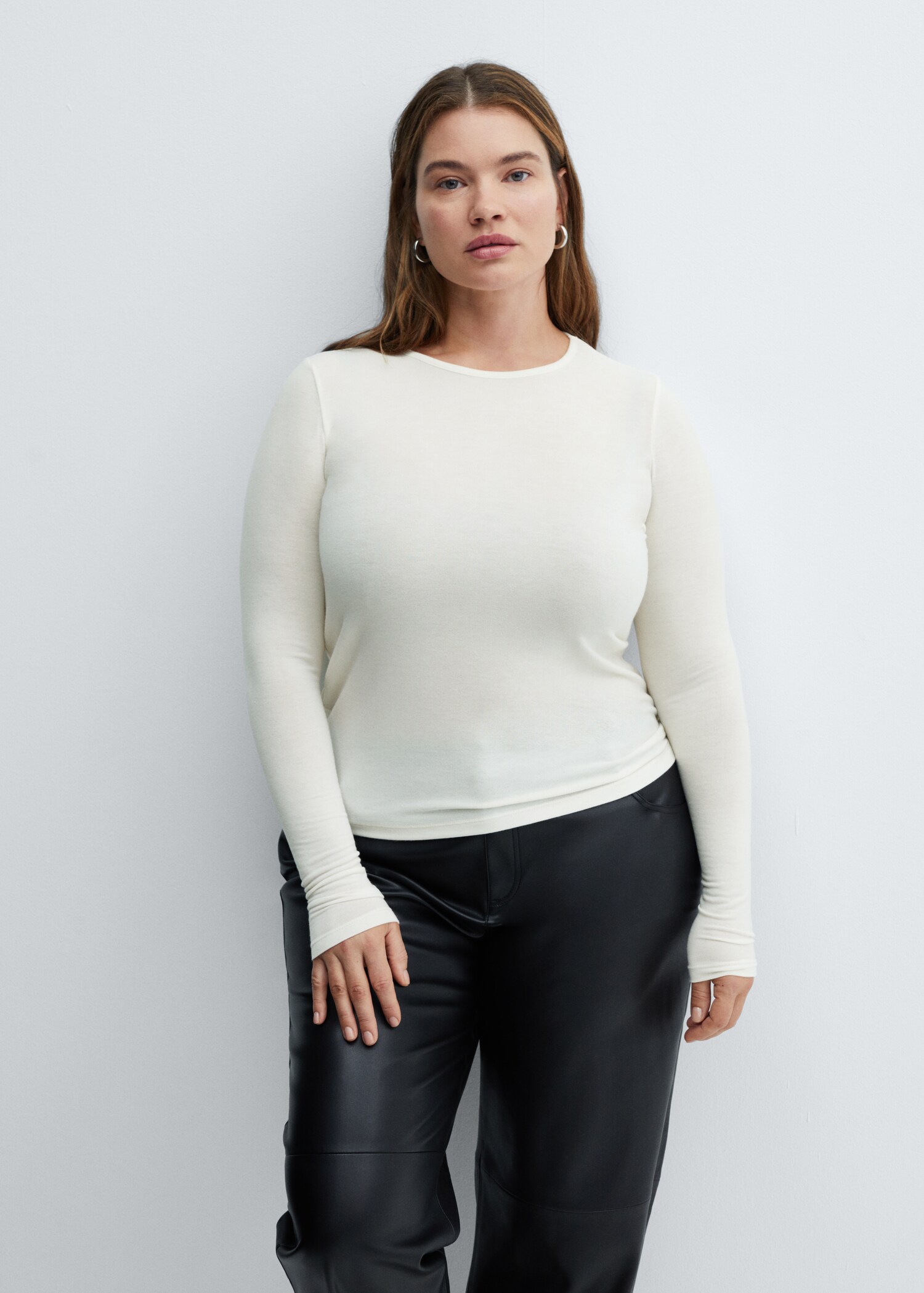 Strick-T-Shirt mit Rundhals - Detail des Artikels 5