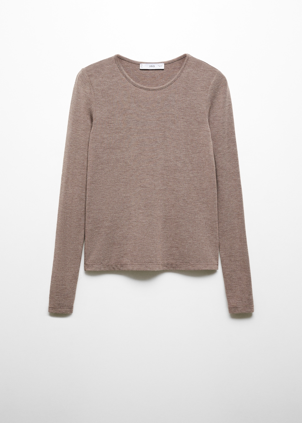 Strick T Shirt mit Rundhals Damen MANGO OUTLET Deutschland