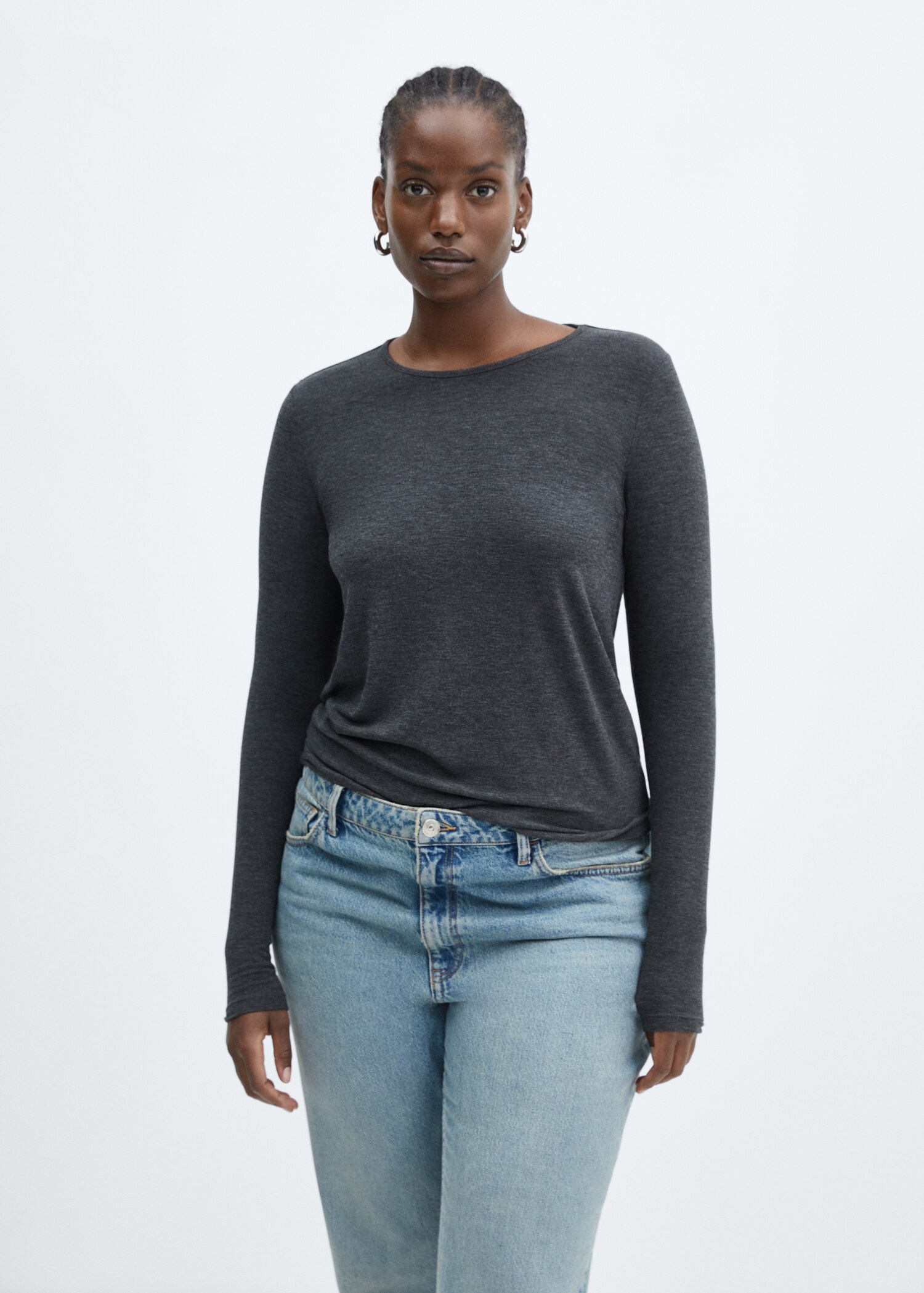 Strick-T-Shirt mit Rundhals - Detail des Artikels 5