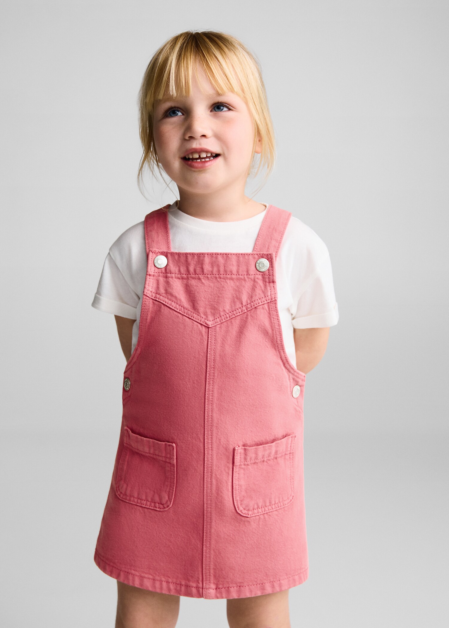 Pockets pinafore dress - Medium plane