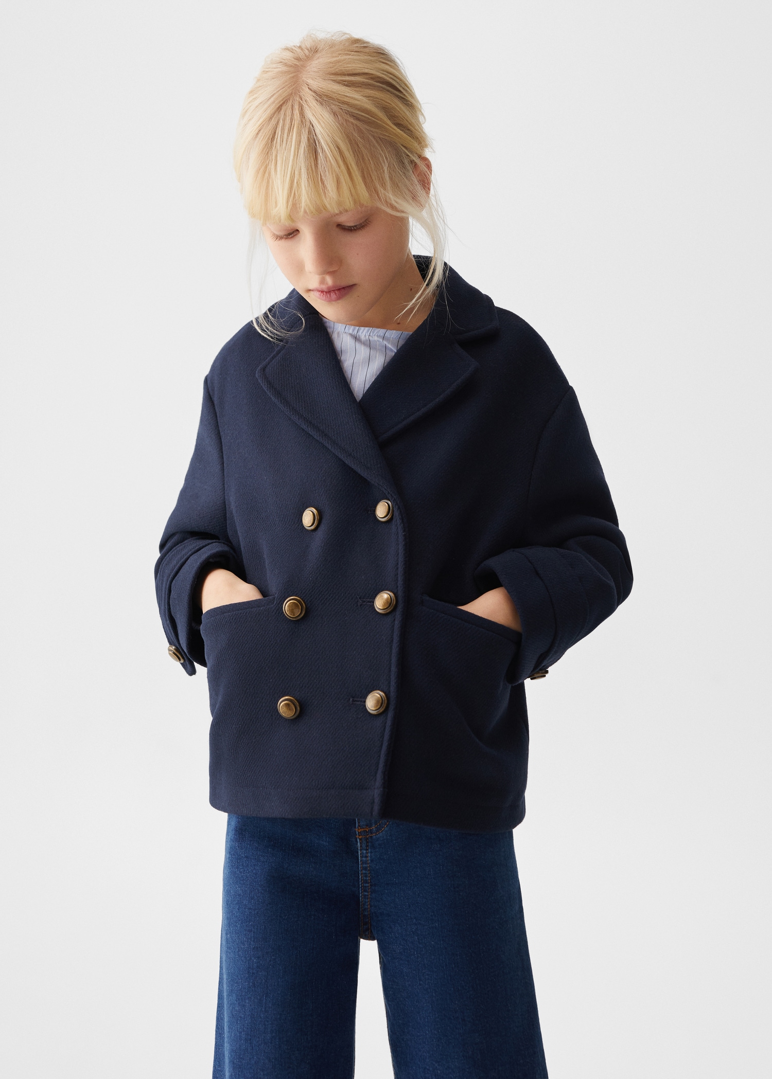 Boucle Wool Cappotto Twin Set Bambina Mango Cappotto Bambina