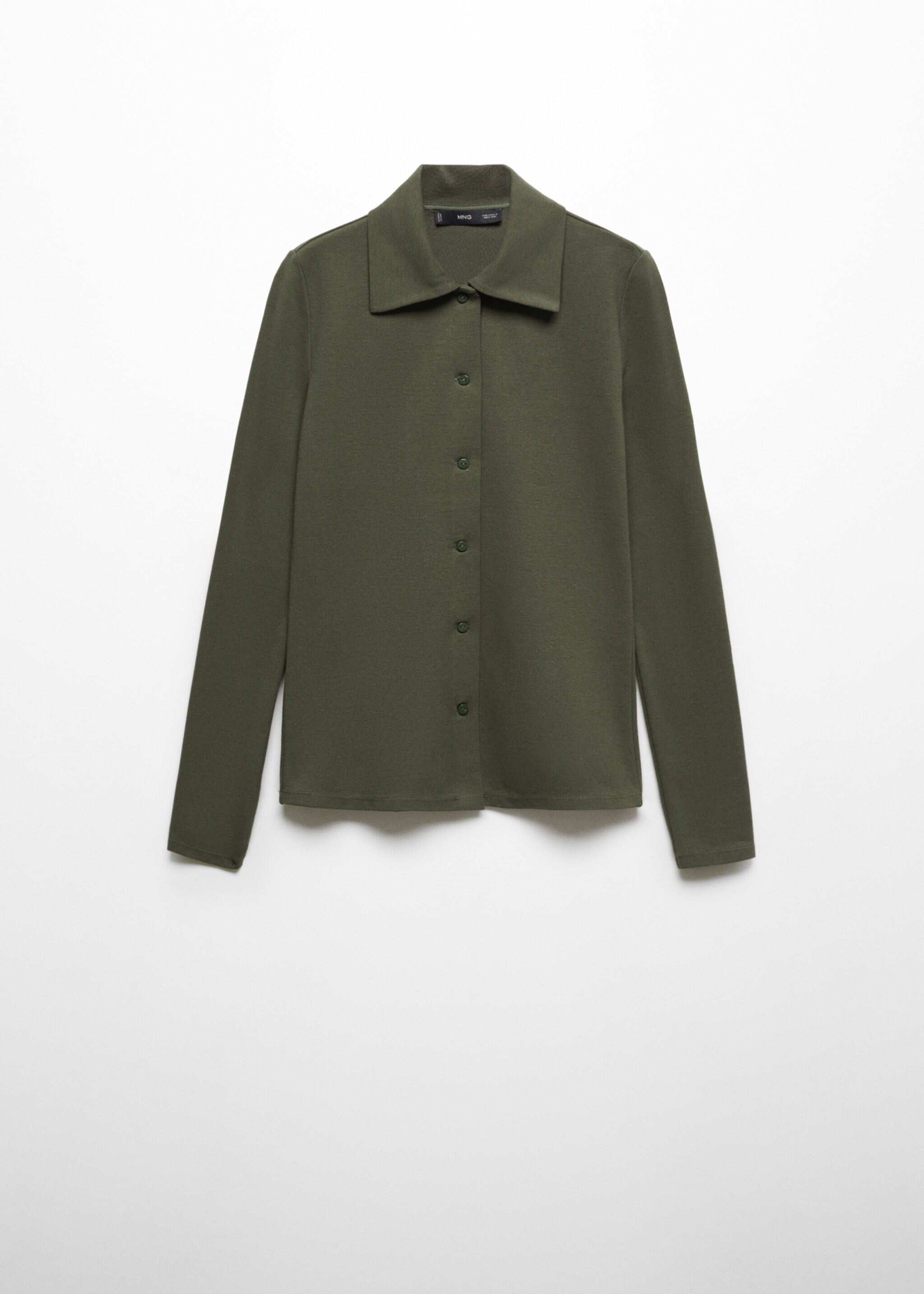 Cotton knit shirt - Article without model, Khaki. Ref: 67064012-00.