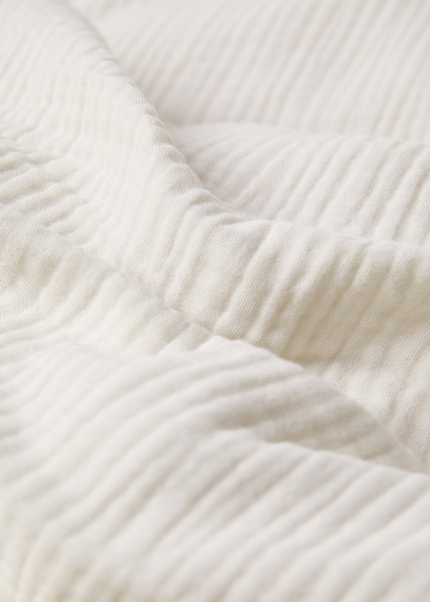Cotton gauze duvet cover for king bed - Details of the article 2