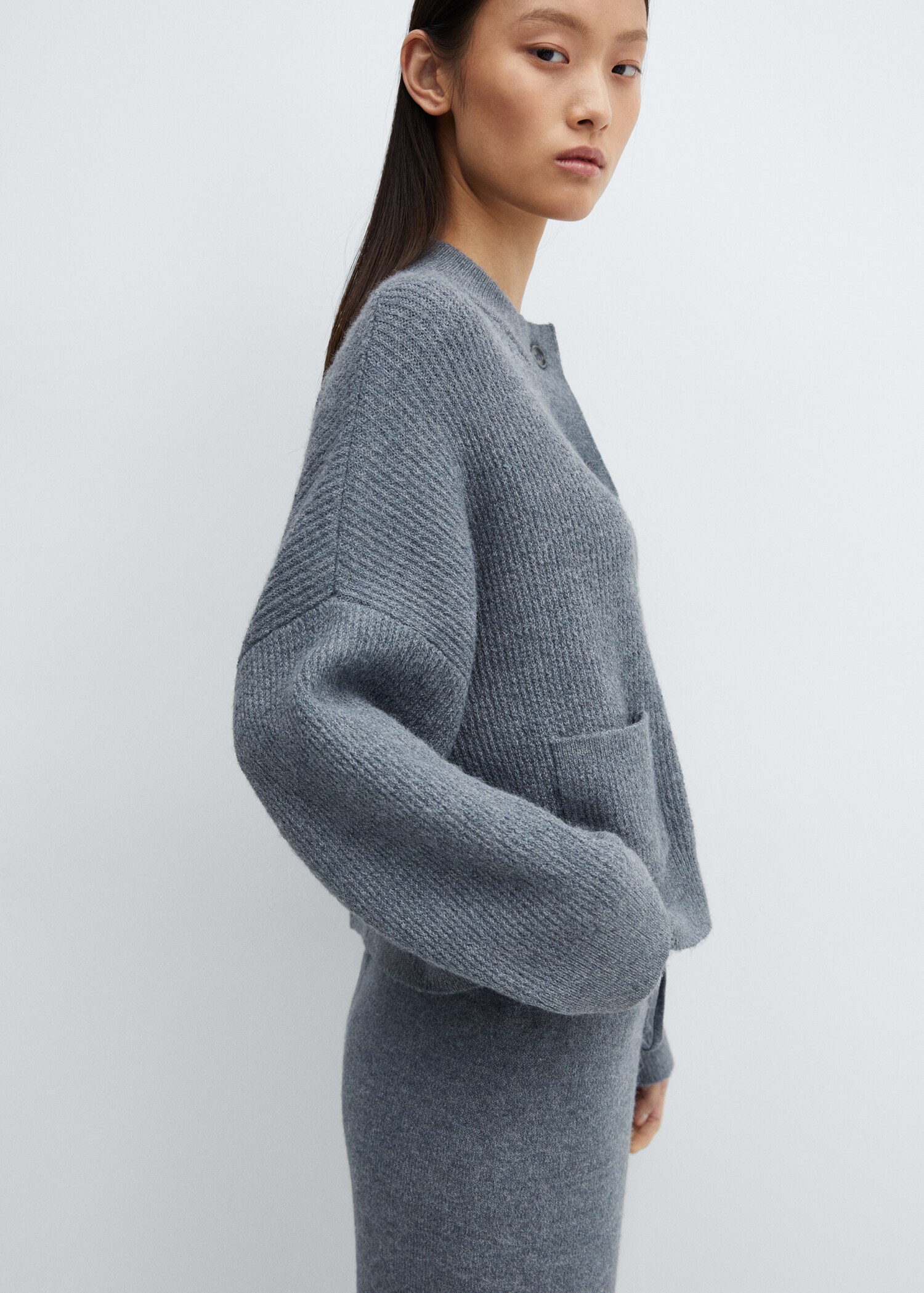 Pocket knit cardigan - Details of the article 2