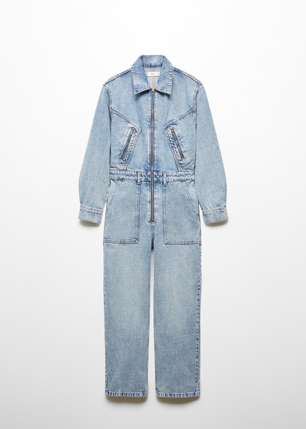 YUTHENTIC ♥ Utility Denim Jumper AJ4AM60212 /追跡付 Denim zipper jumpsuit - Women | MANGO China