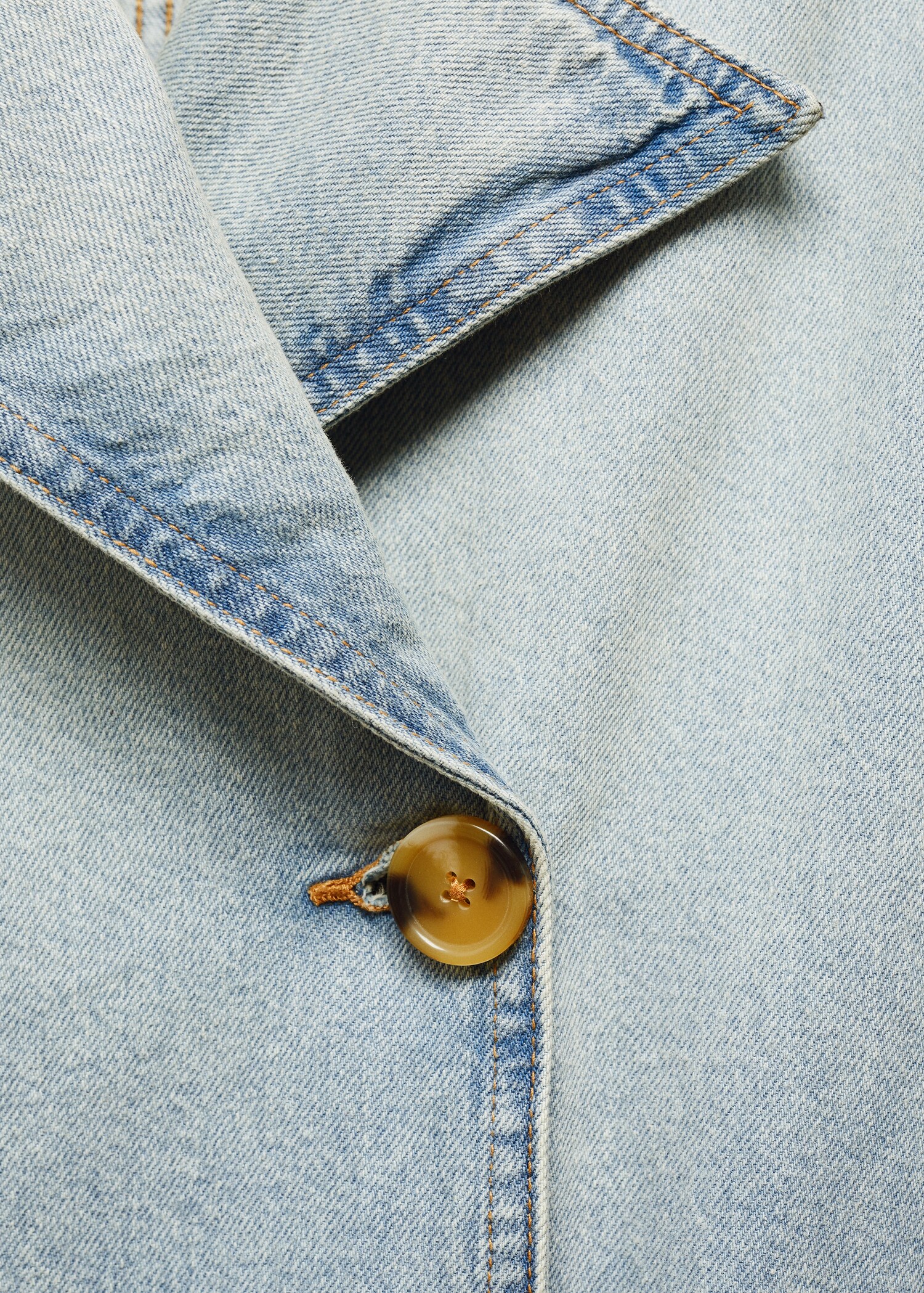 Double breasted denim trench - Details of the article 8