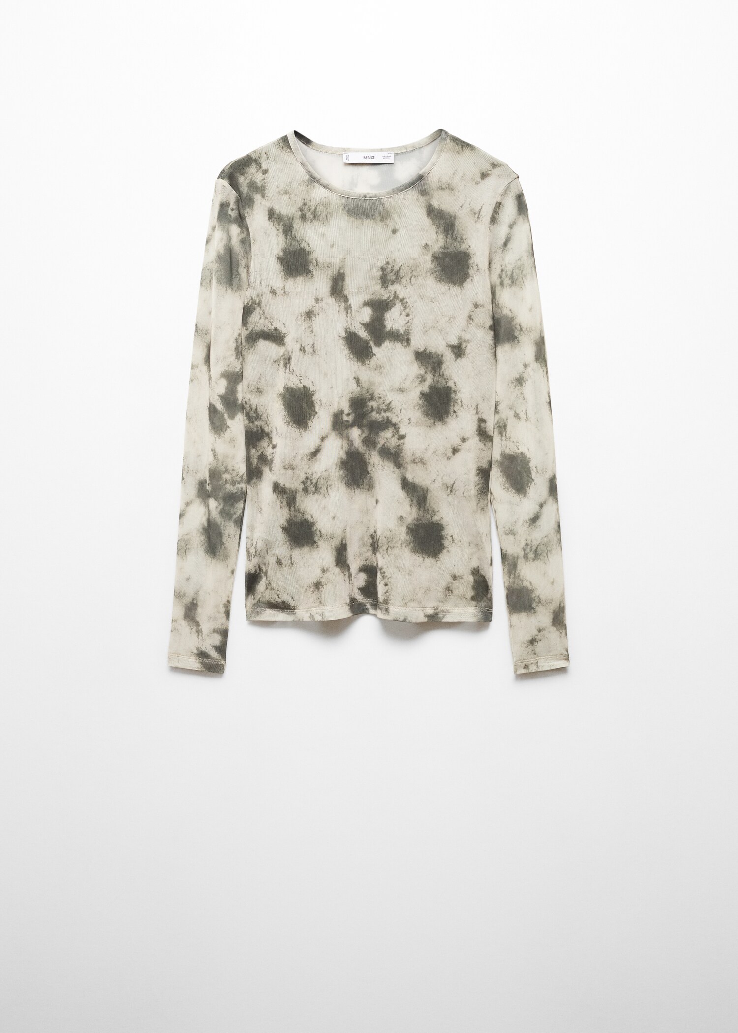 Gemustertes Mesh-T-Shirt - Artikel ohne Model