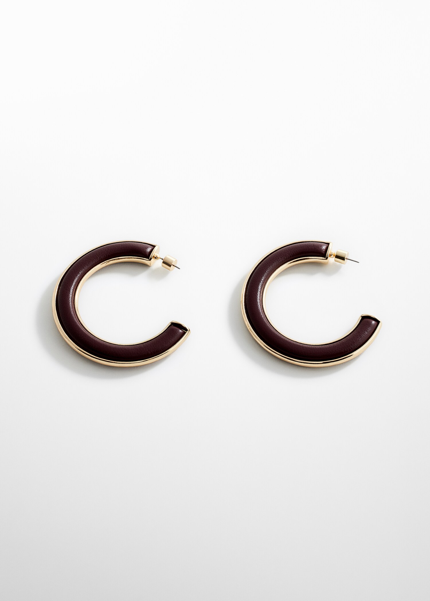Pendientes aros bicolor - Artículo sin modelo