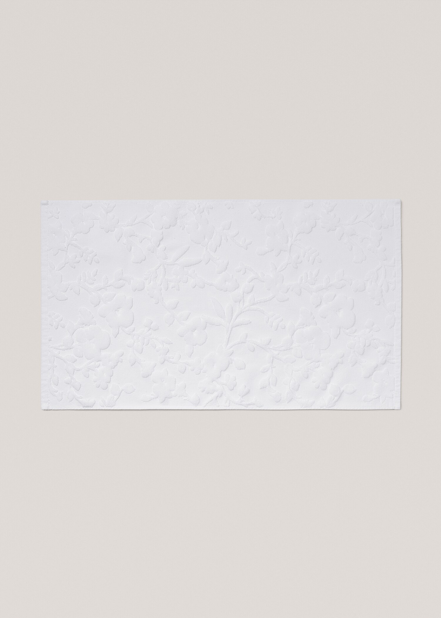 Flower jacquard bath mat 50x70cm - Article without model