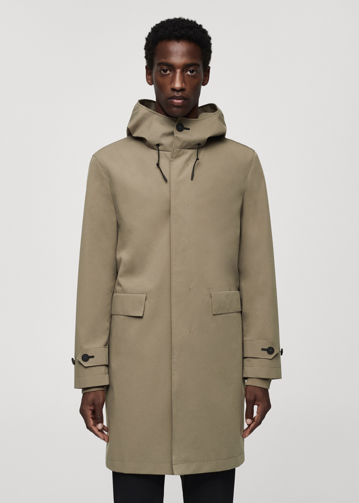 Parka capucha water proof - Plano medio