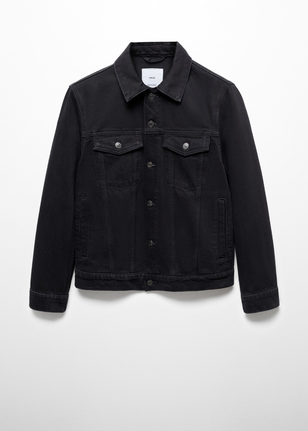 ジャケット・アウター bukht black denim jacket Pocketed denim jacket - Men | MANGO OUTLET USA