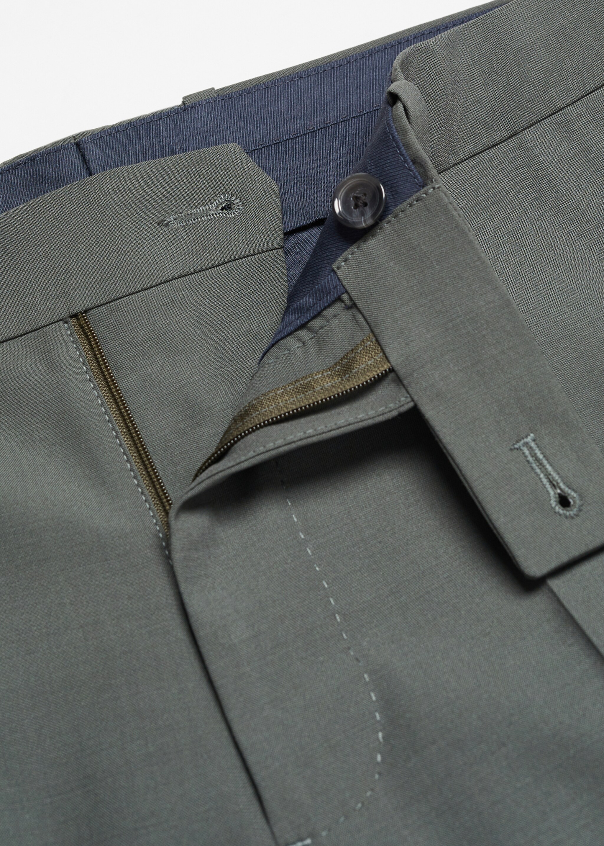 Slim fit wool suit trousers - Details of the article 8