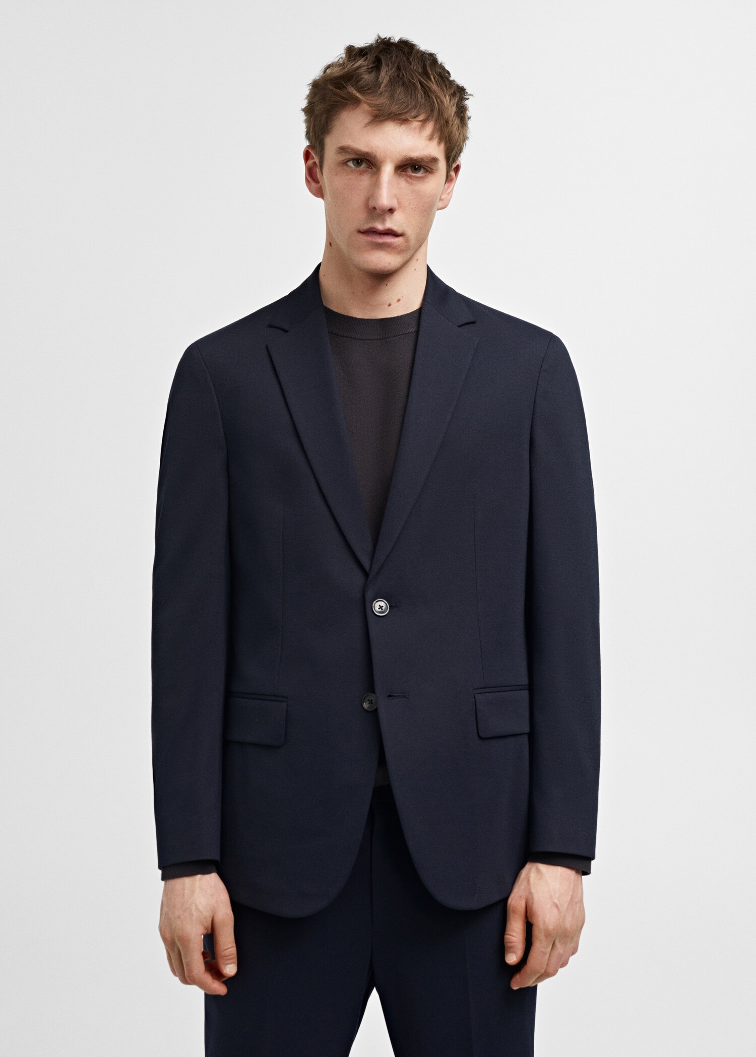 Veste de costume slim fit - Plan moyen