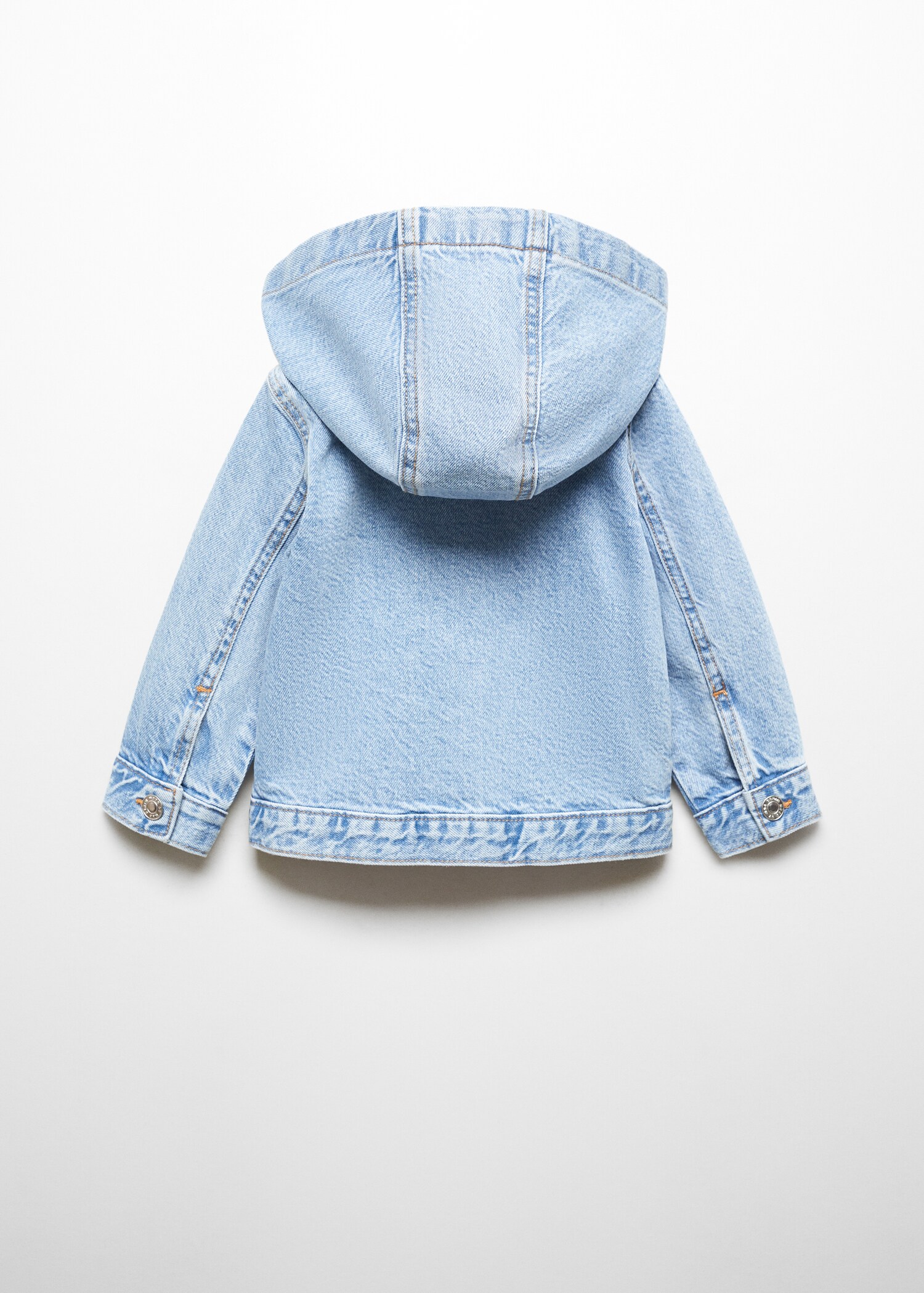 Jeansjacke mit Kapuze - Rückseite des Artikels