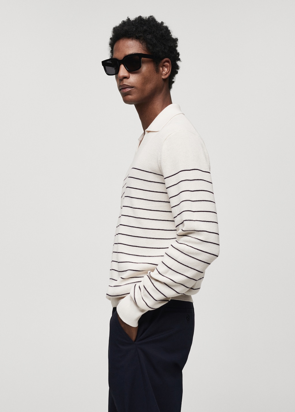supreme Striped Polo Sweater モーガン蔵人