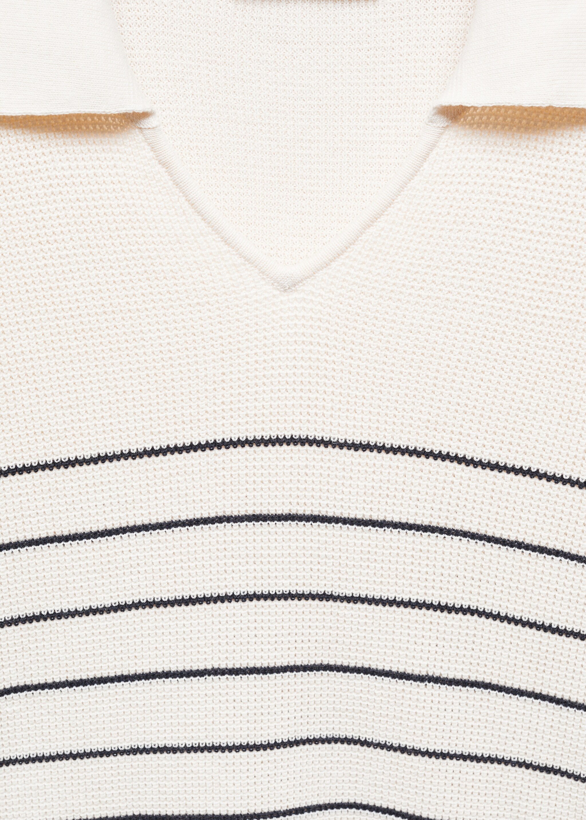 Striped polo-style sweater - Details of the article 8