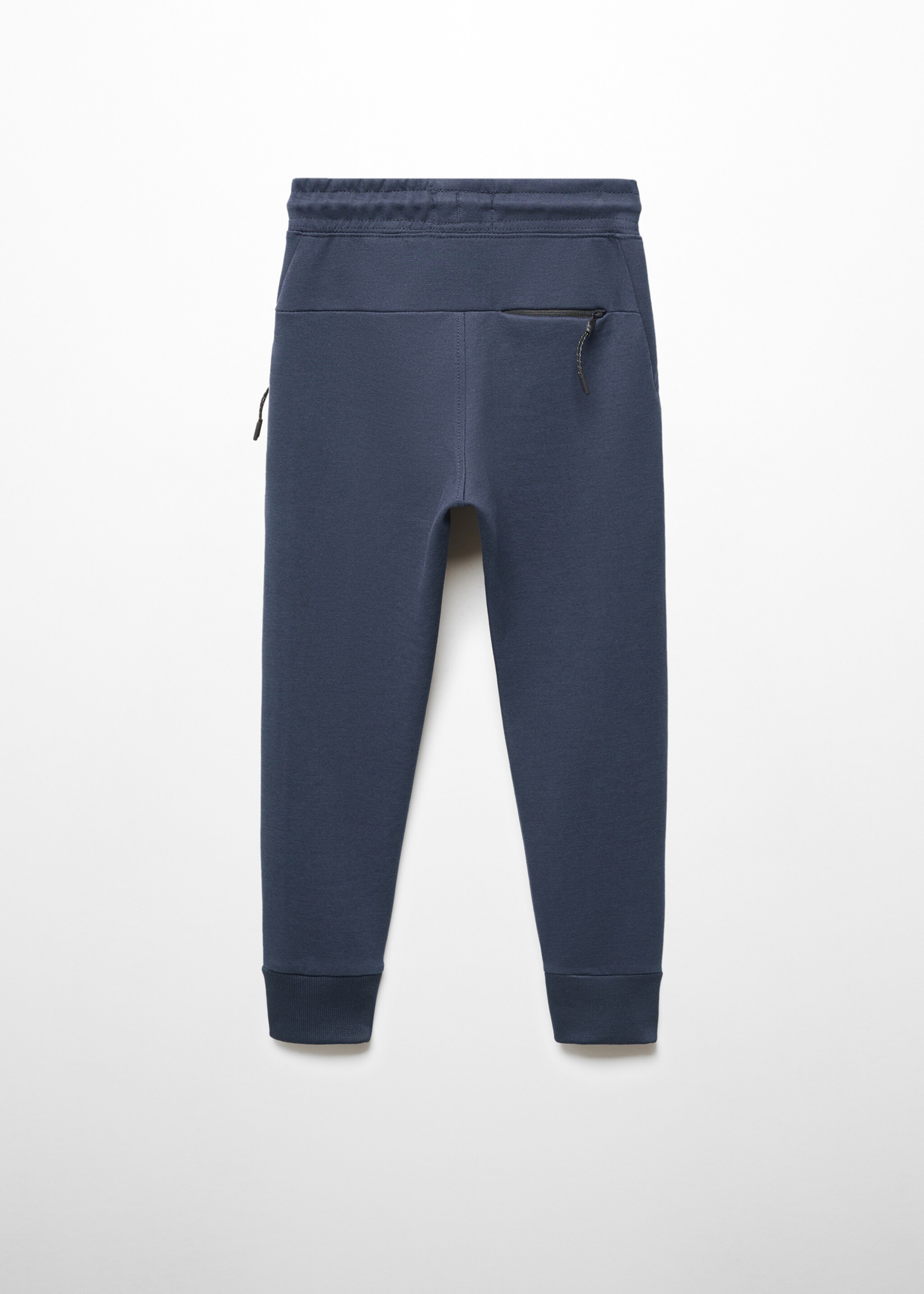 Plush-cotton jogger trousers - Reverse of the article
