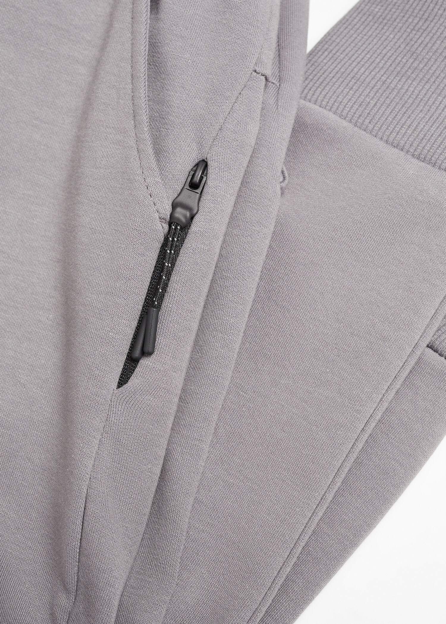 Plush-cotton jogger trousers - Details of the article 8