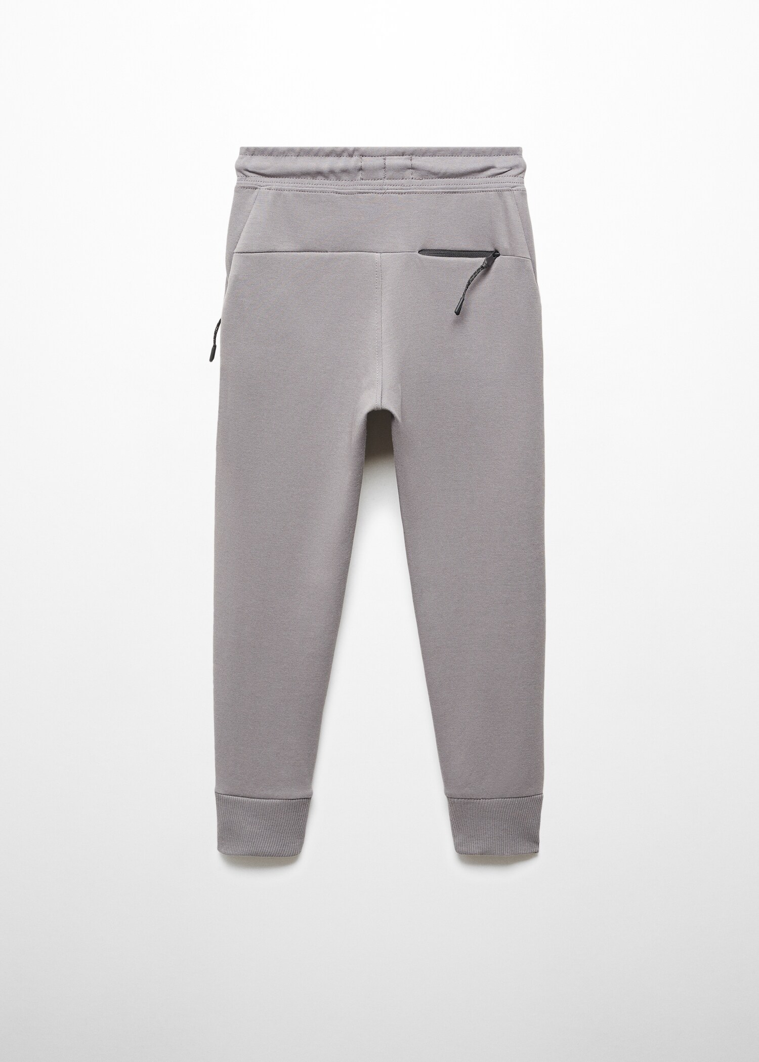 Plush-cotton jogger trousers - Reverse of the article