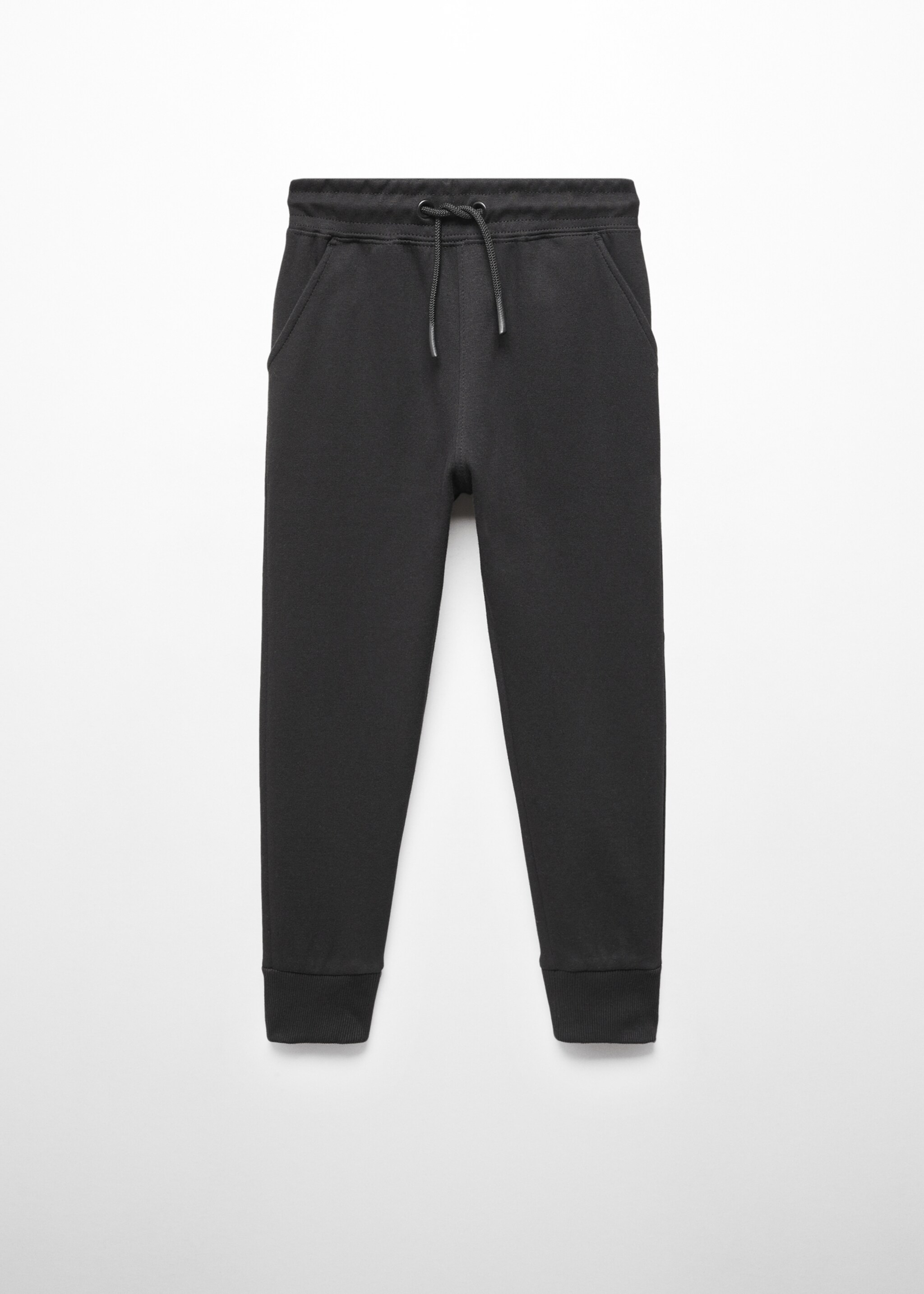 Plush-cotton jogger trousers - Article without model