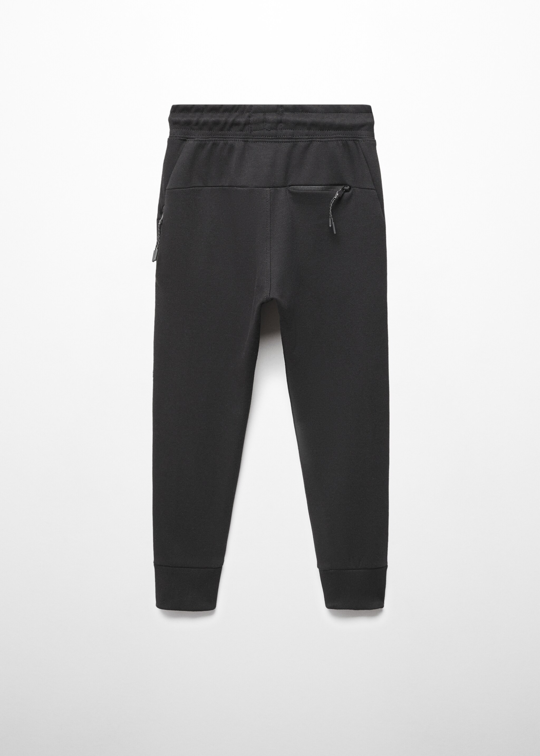 Plush-cotton jogger trousers - Reverse of the article