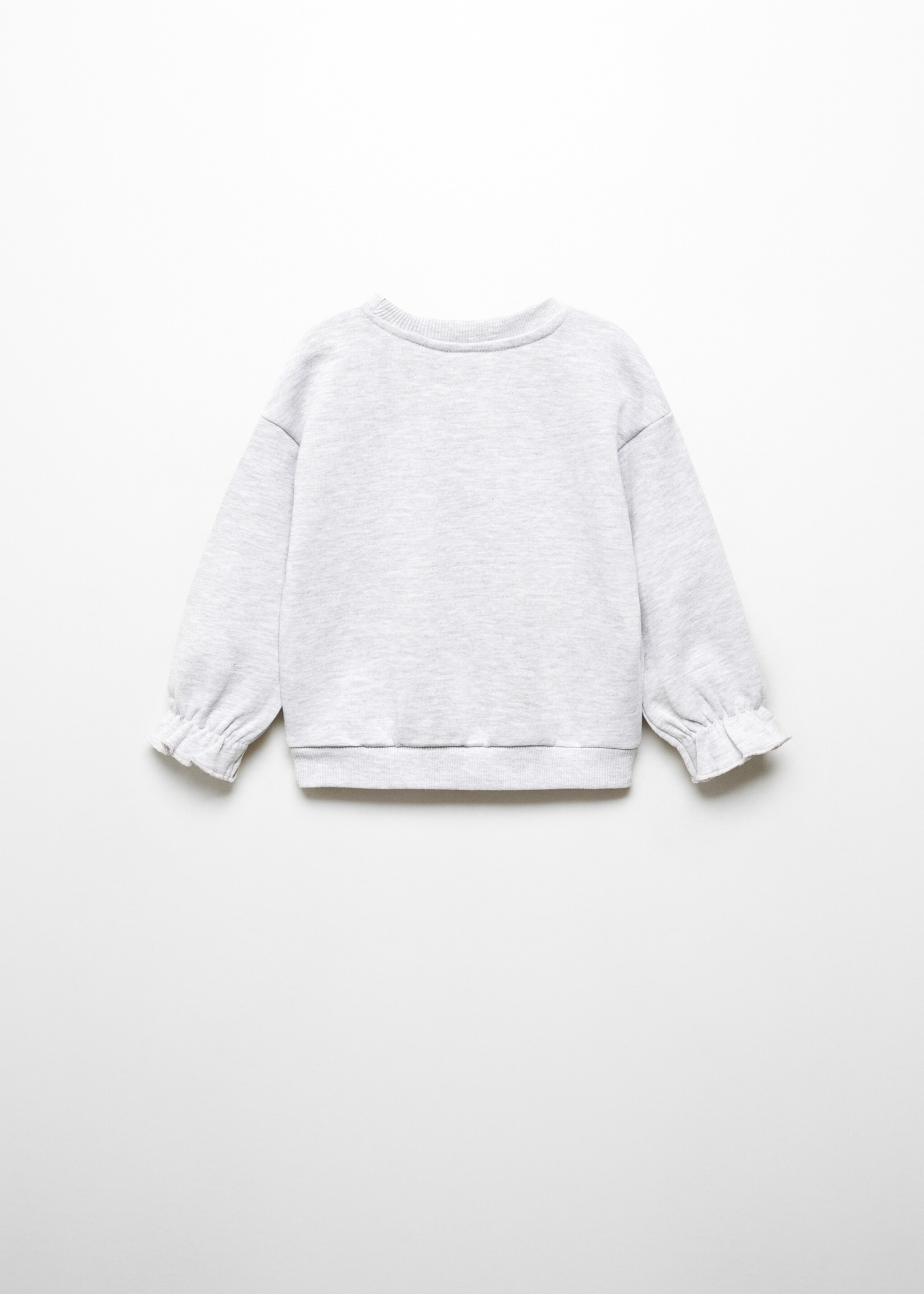 Sweatshirt estampada bordada - Verso do artigo