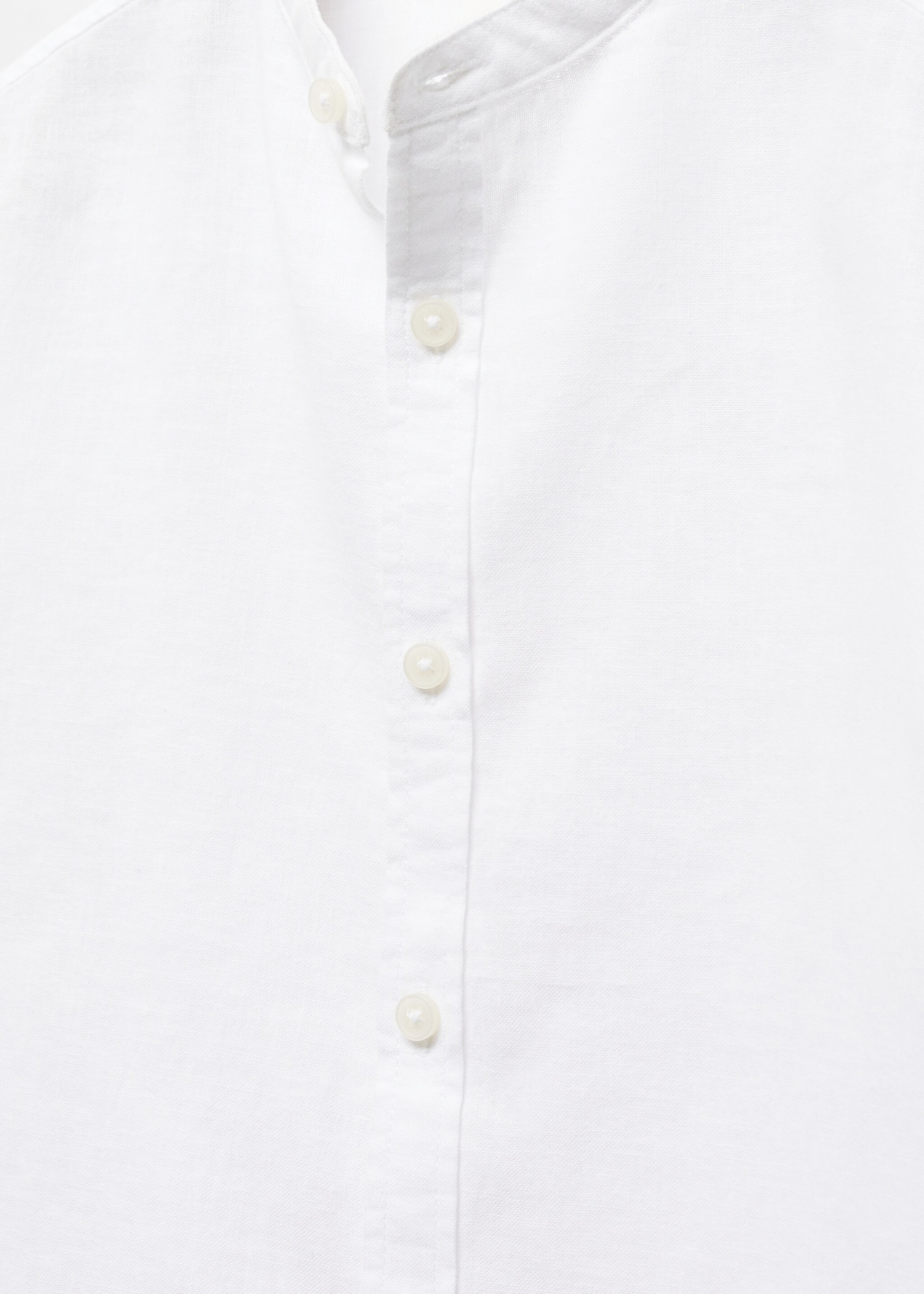 Camisa de linho regular fit com gola de mandarim - Pormenor do artigo 8