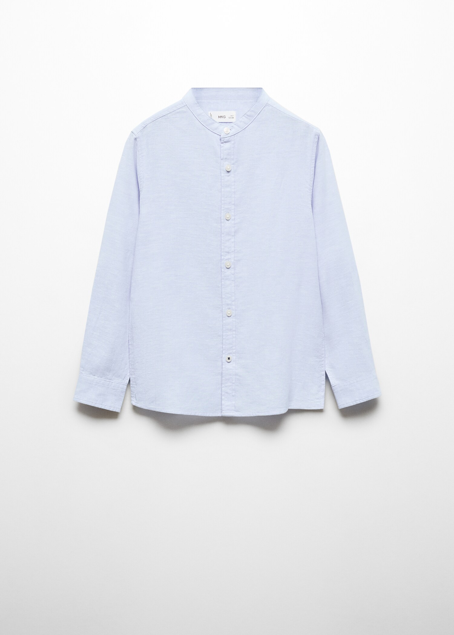 Chemise regular-fit lin col mao - Article sans modèle