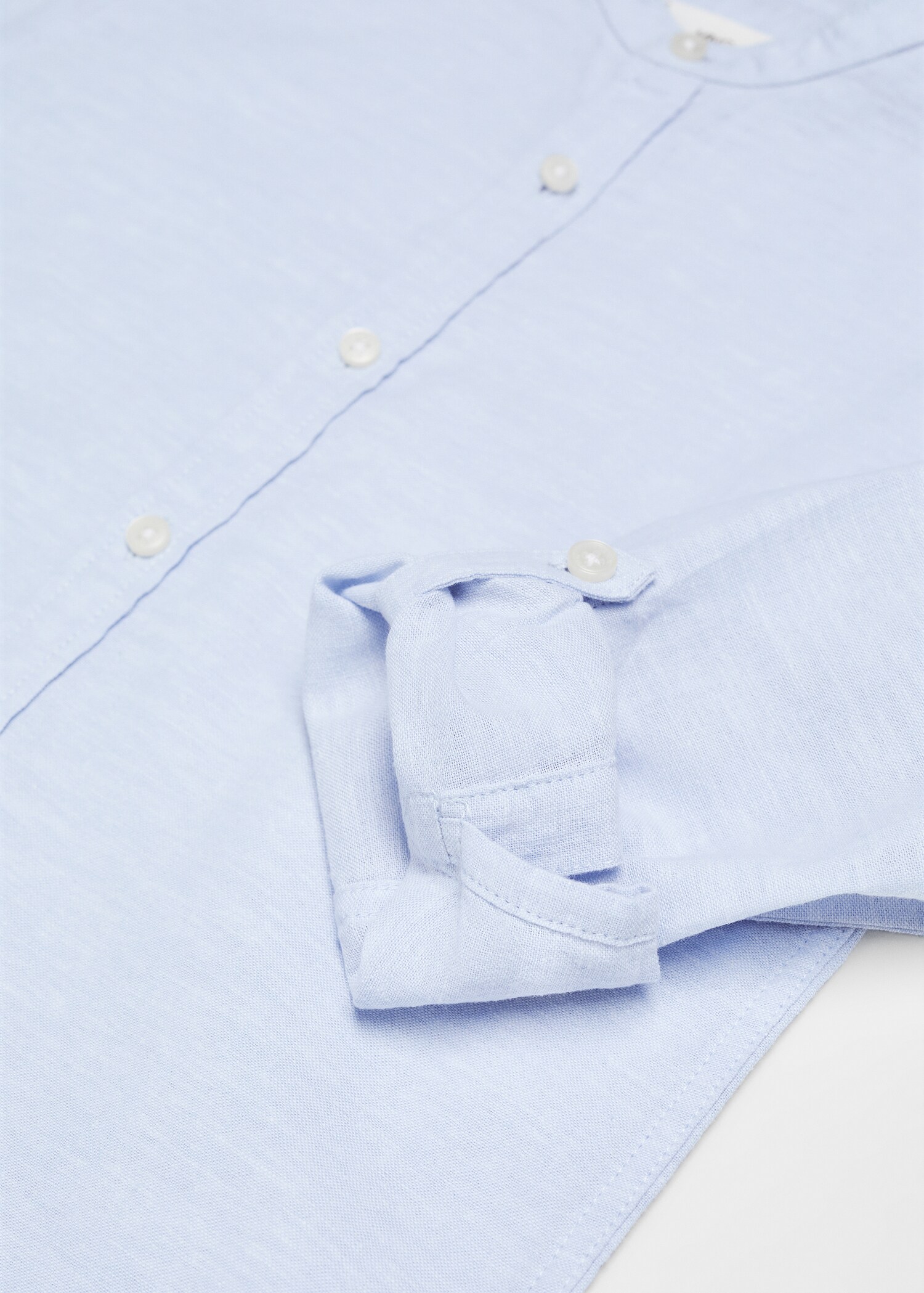 Chemise regular-fit lin col mao - Détail de l'article 8