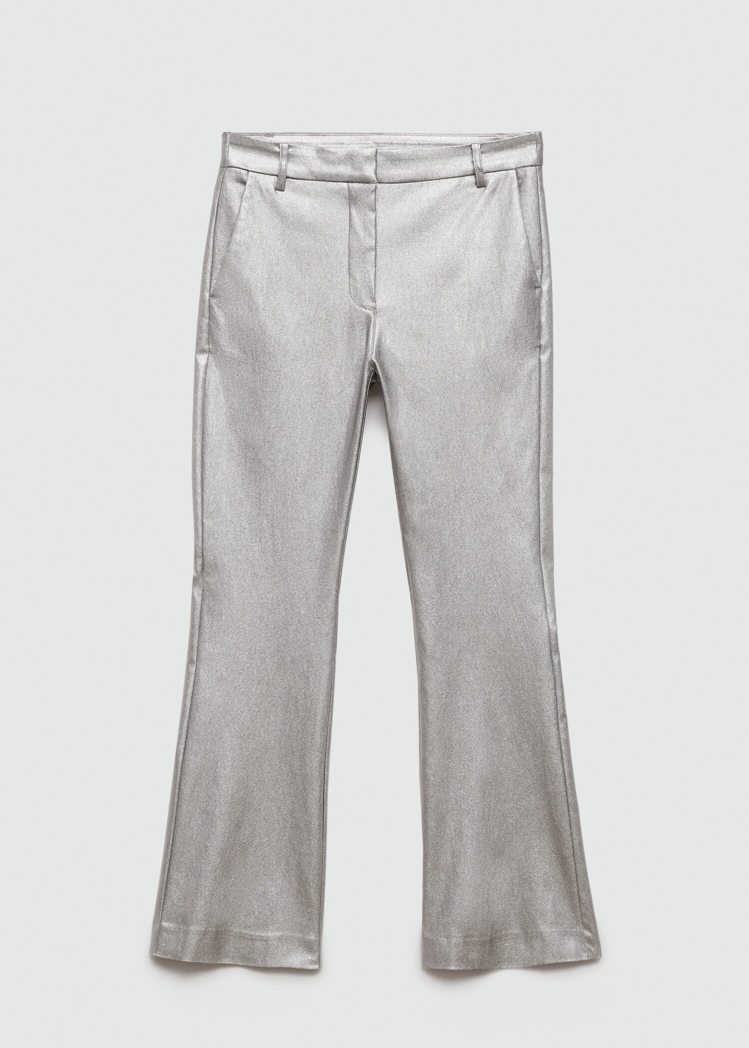 Metallic flared trousers - Article without model