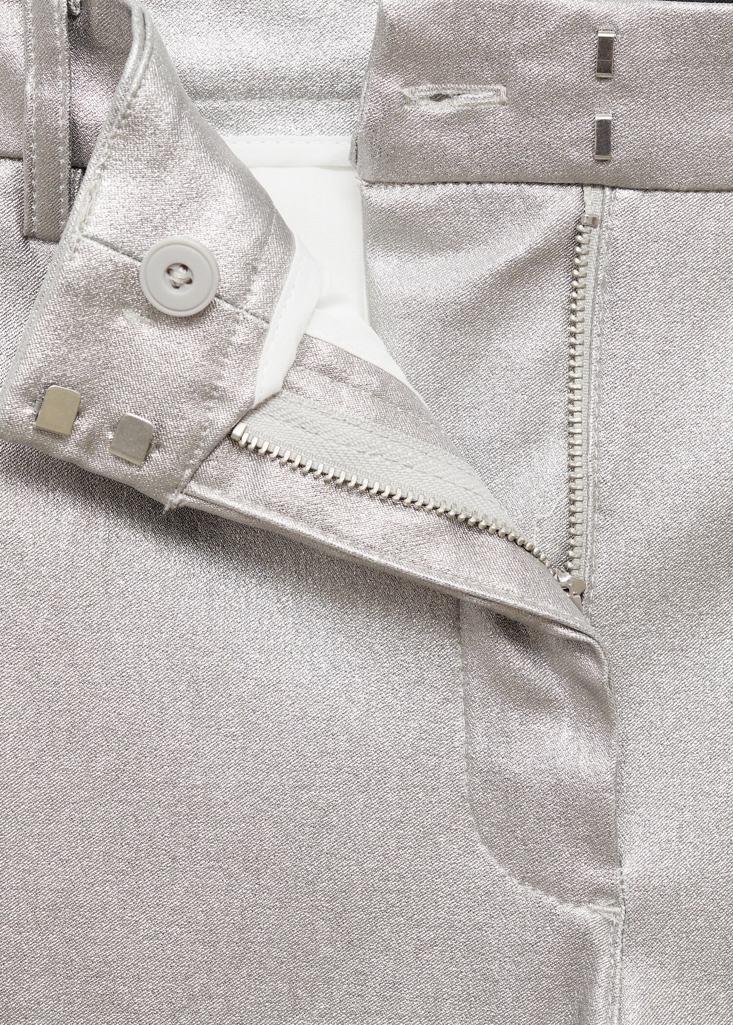 Metallic flared trousers - Details of the article 8